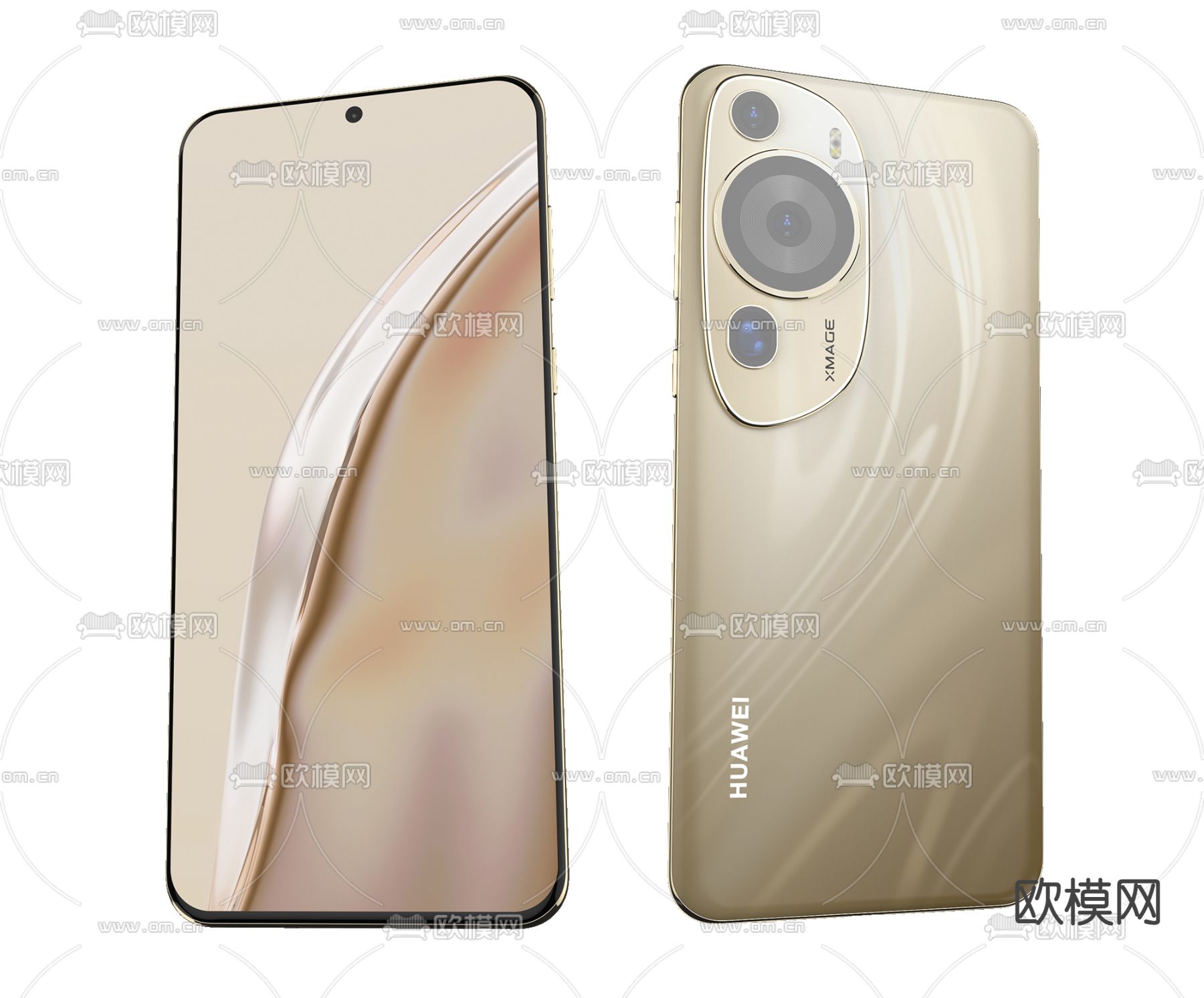华为P60手机su模型