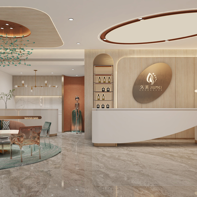  现代医疗美容院su模型 