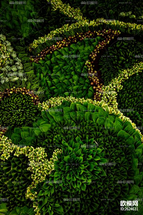 植物墙贴图下载