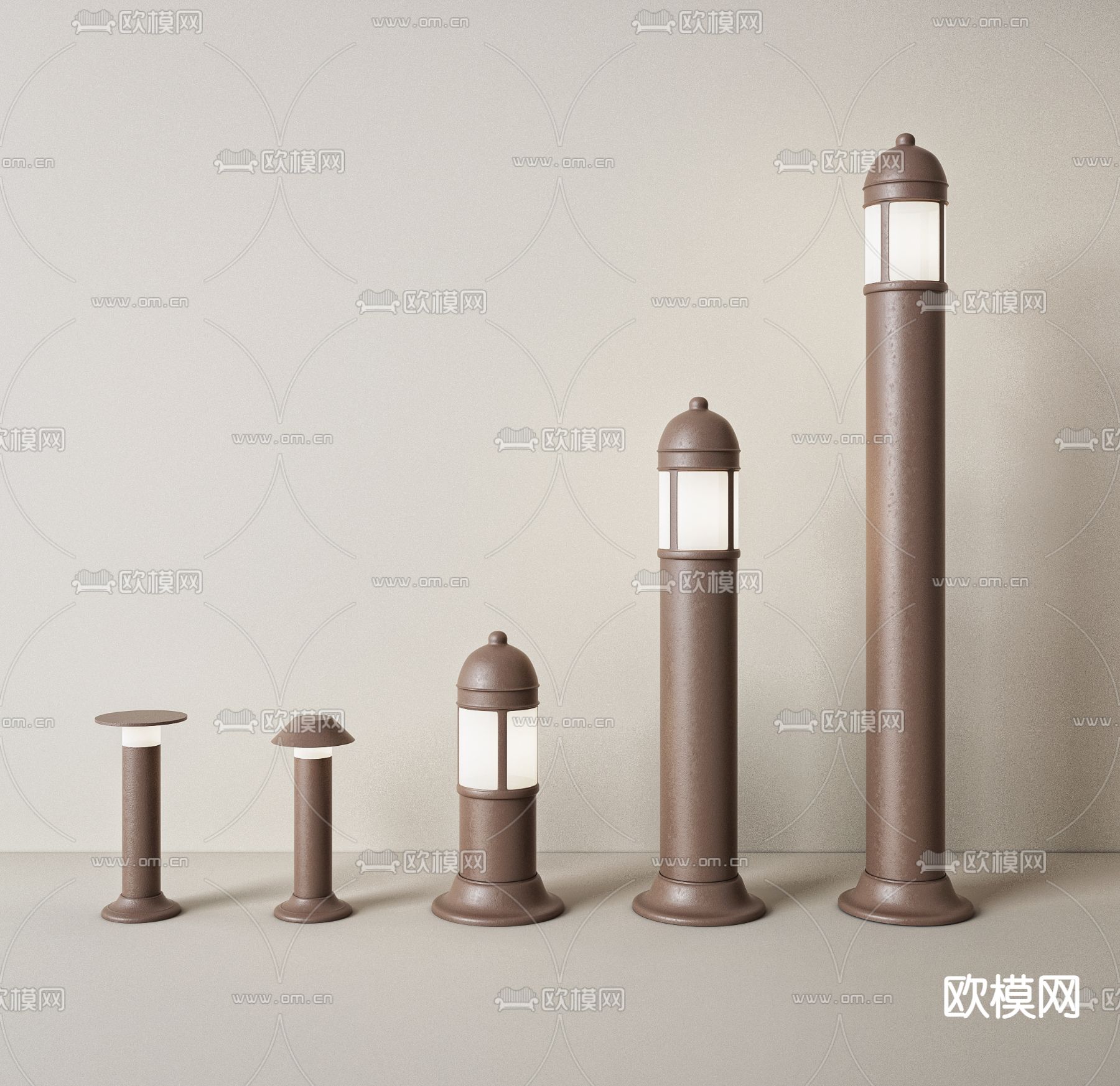 现代户外灯 庭院灯su模型