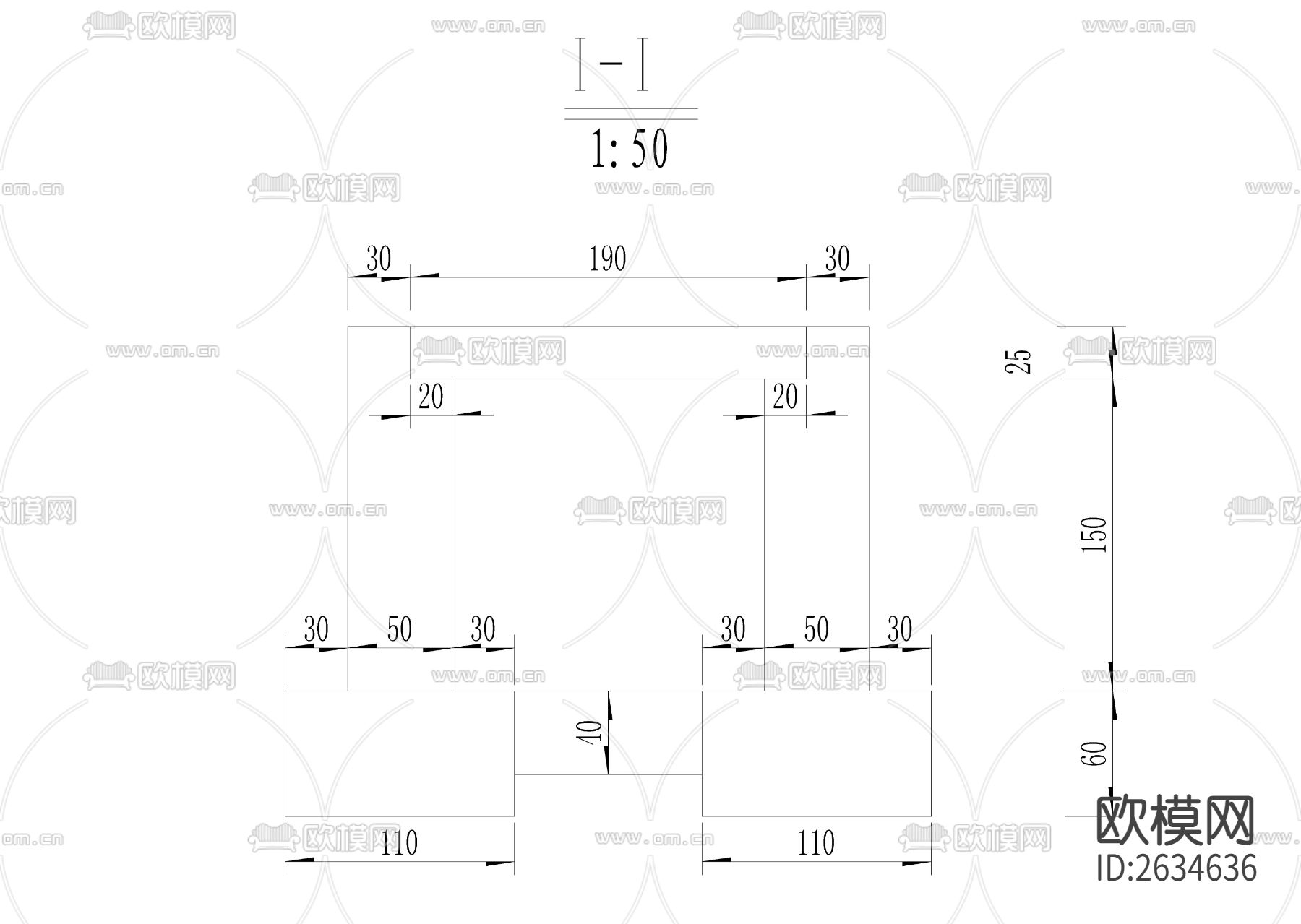 涵洞图CAD节点大样下载（渲染图4）