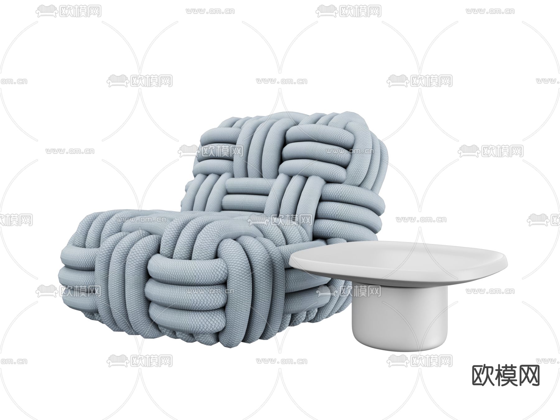 懒人沙发3d模型下载（渲染图2）