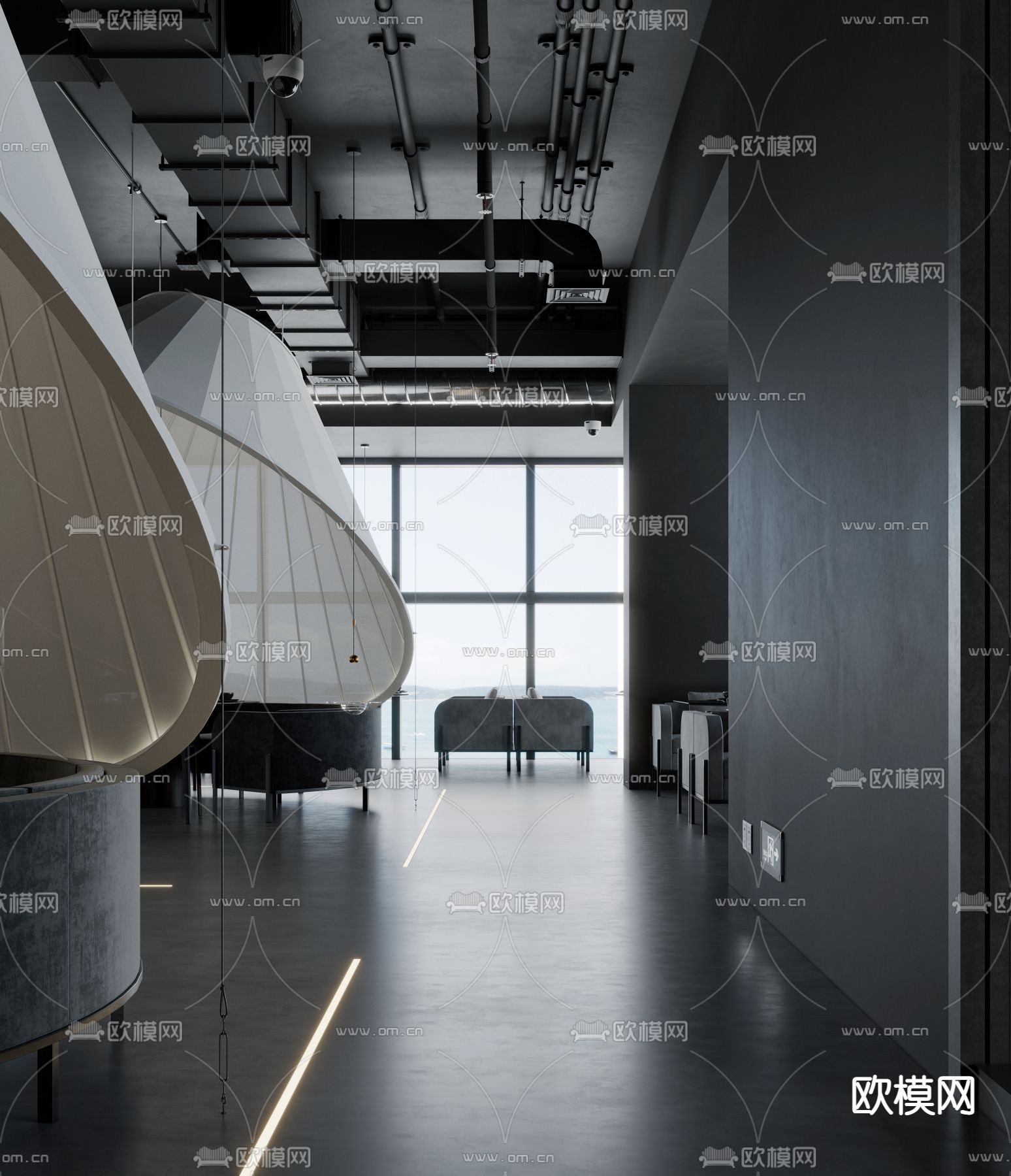 火㶽餐厅 火锅店3d模型下载（渲染图2）