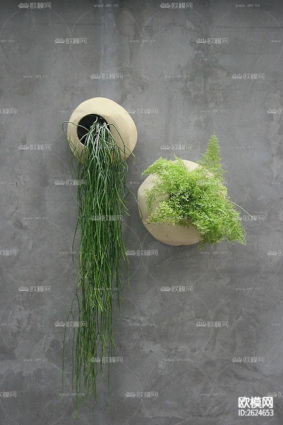 植物墙贴图下载