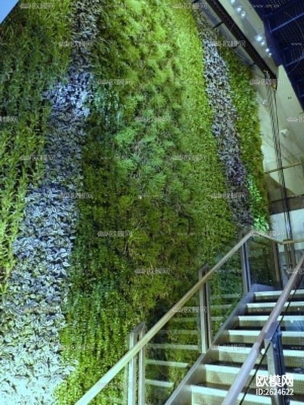植物墙贴图下载