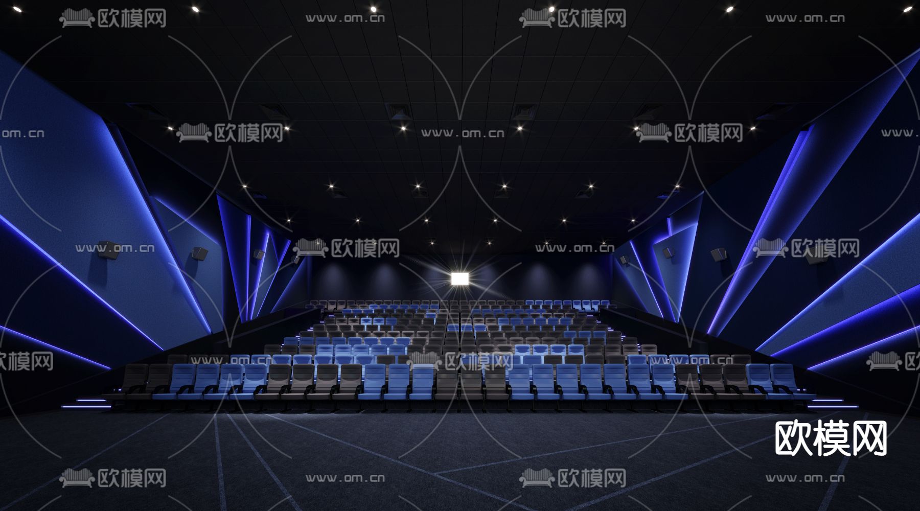 电影厅3d模型下载