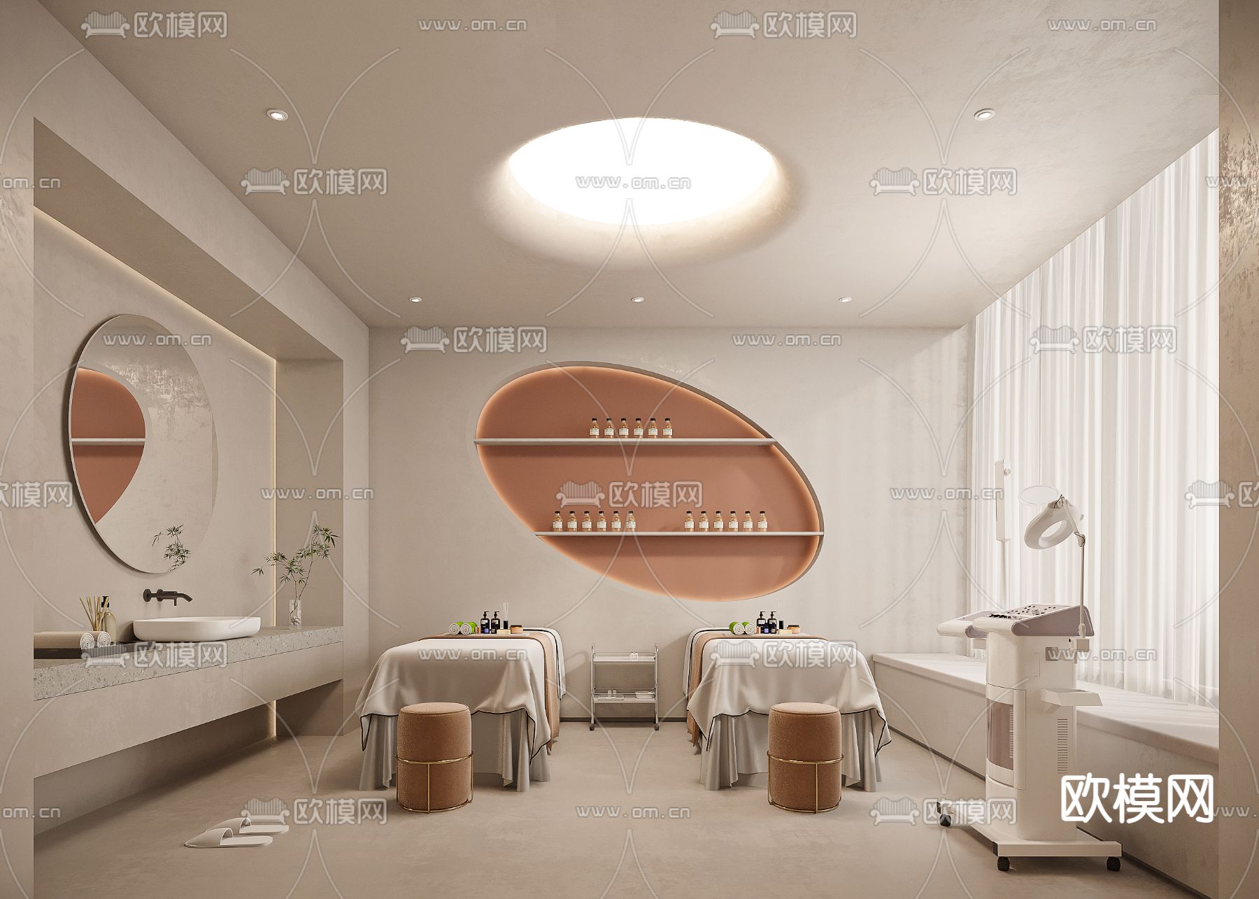 美容院 SPA护理房3d模型