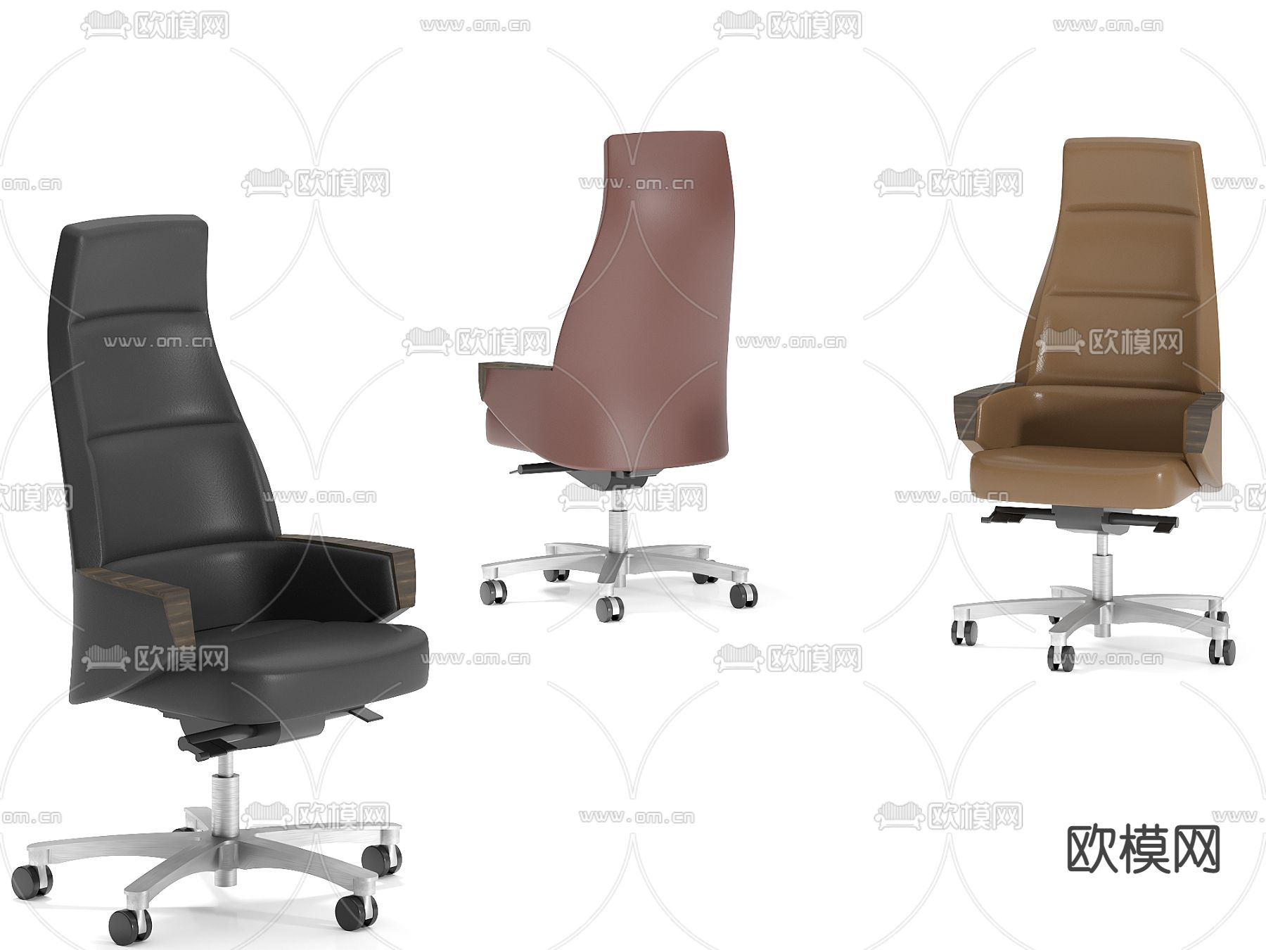 办公椅 大班椅3d模型下载