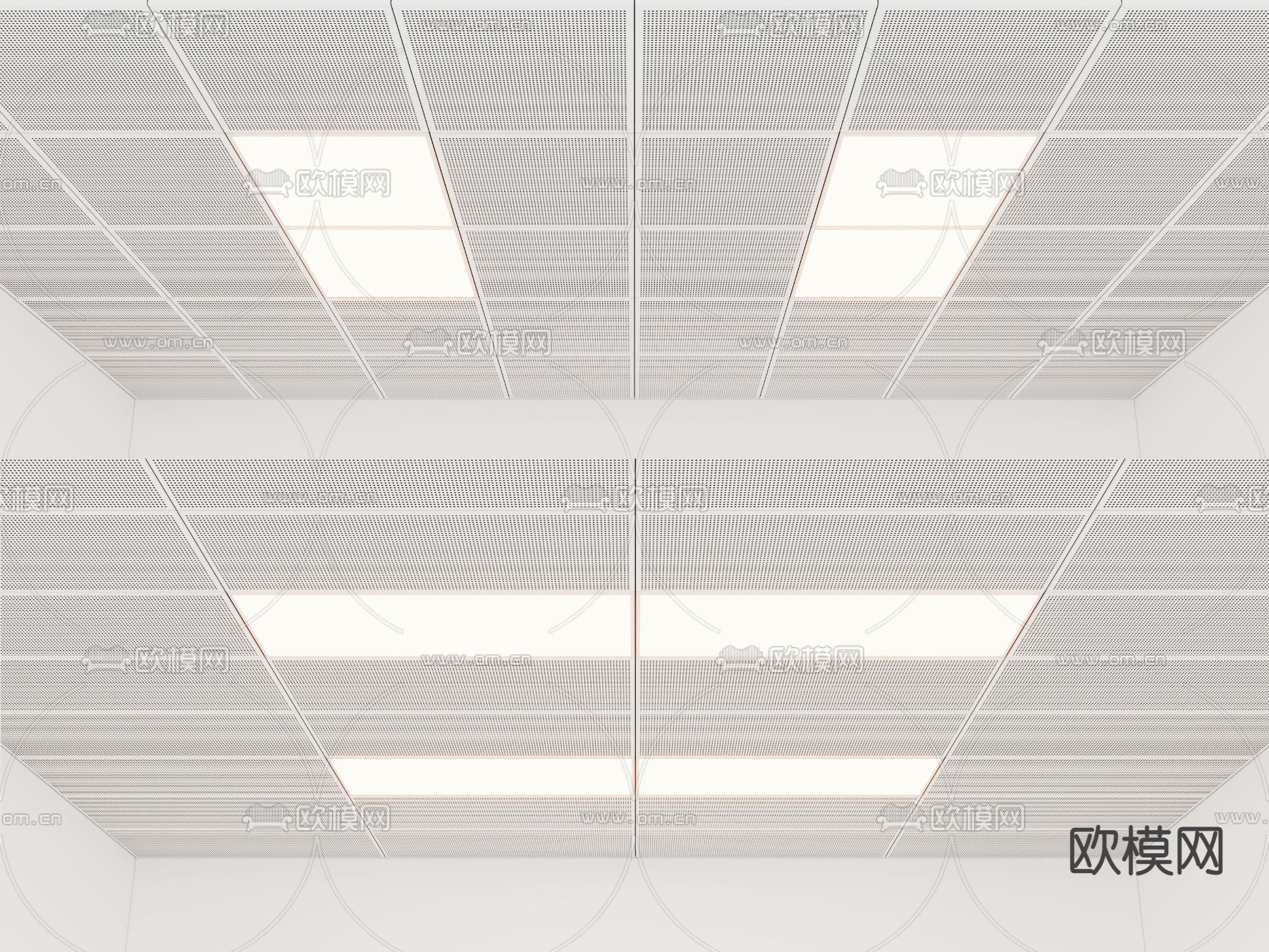 集成吊顶 穿孔板吊顶3d模型下载