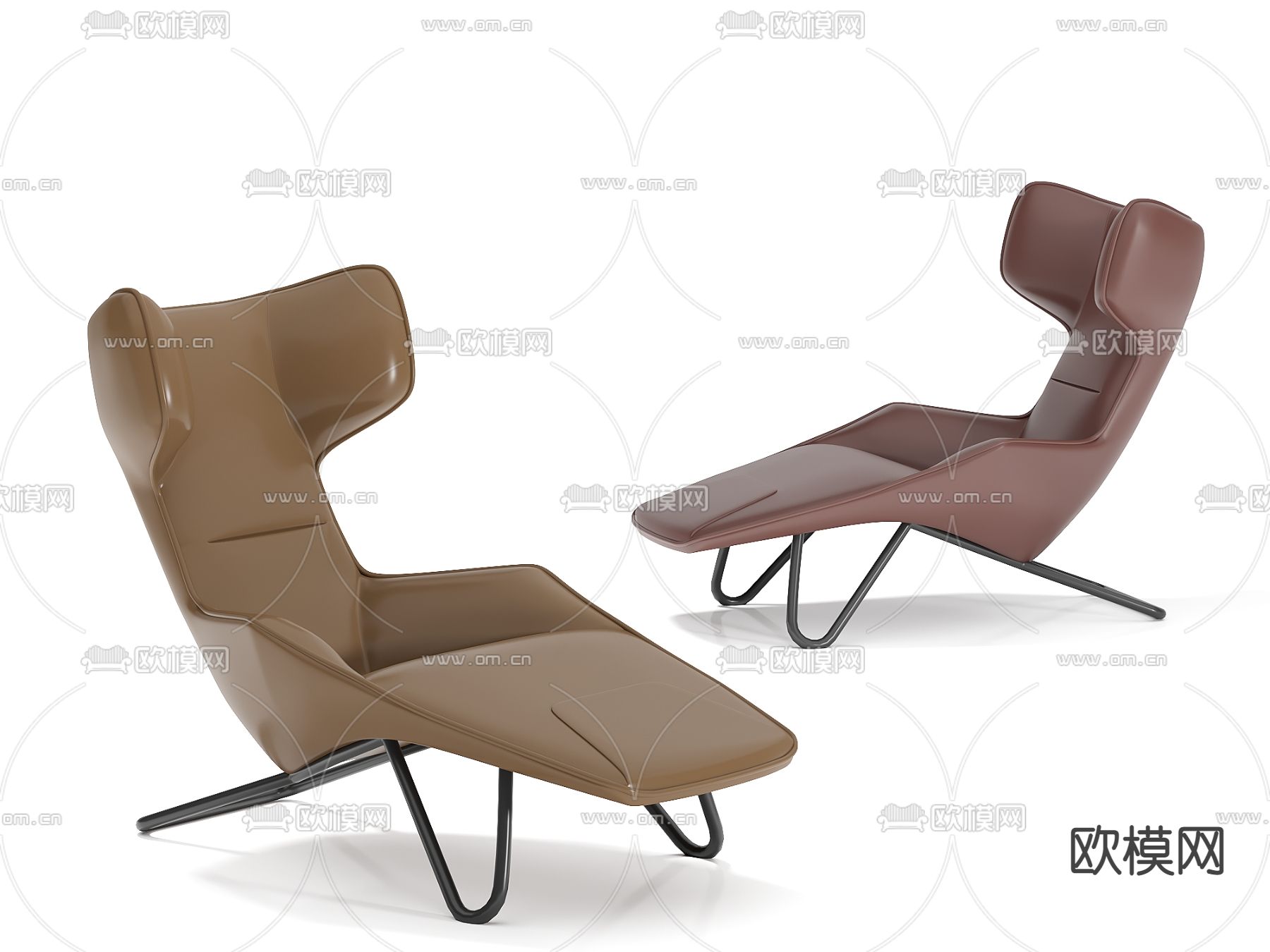 休闲椅 躺椅3d模型下载