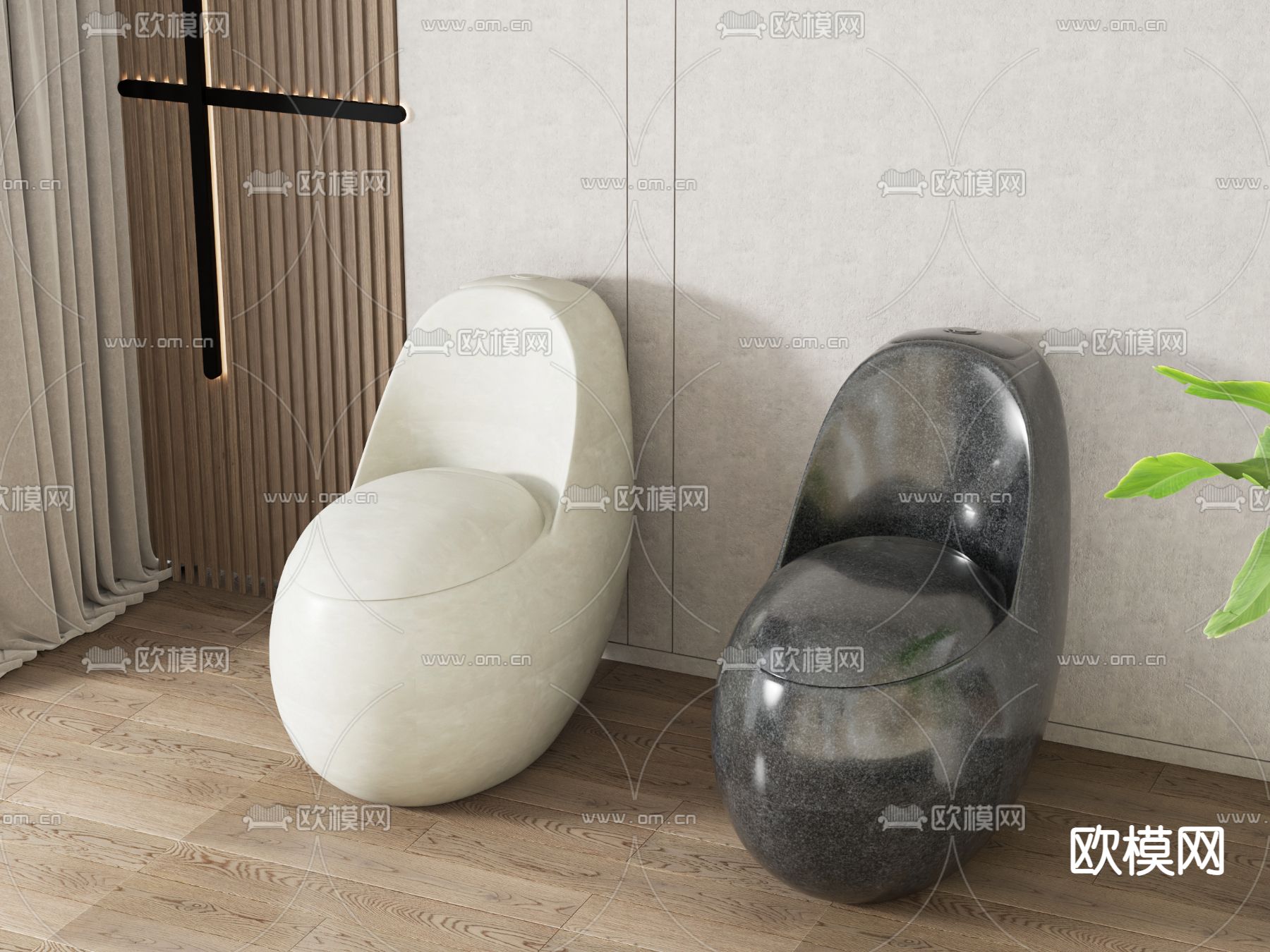 马桶 坐便器3d模型下载