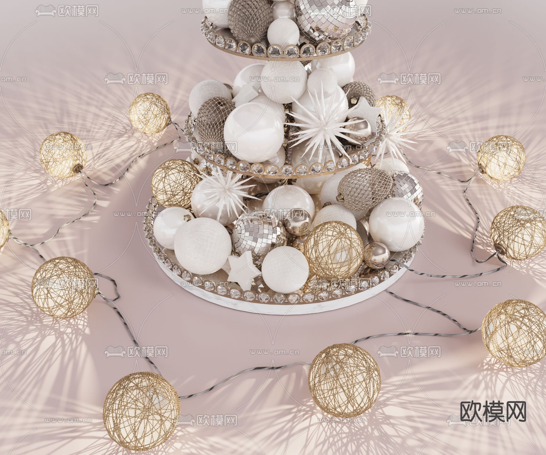 星星灯 装饰灯 宴会灯3d模型下载