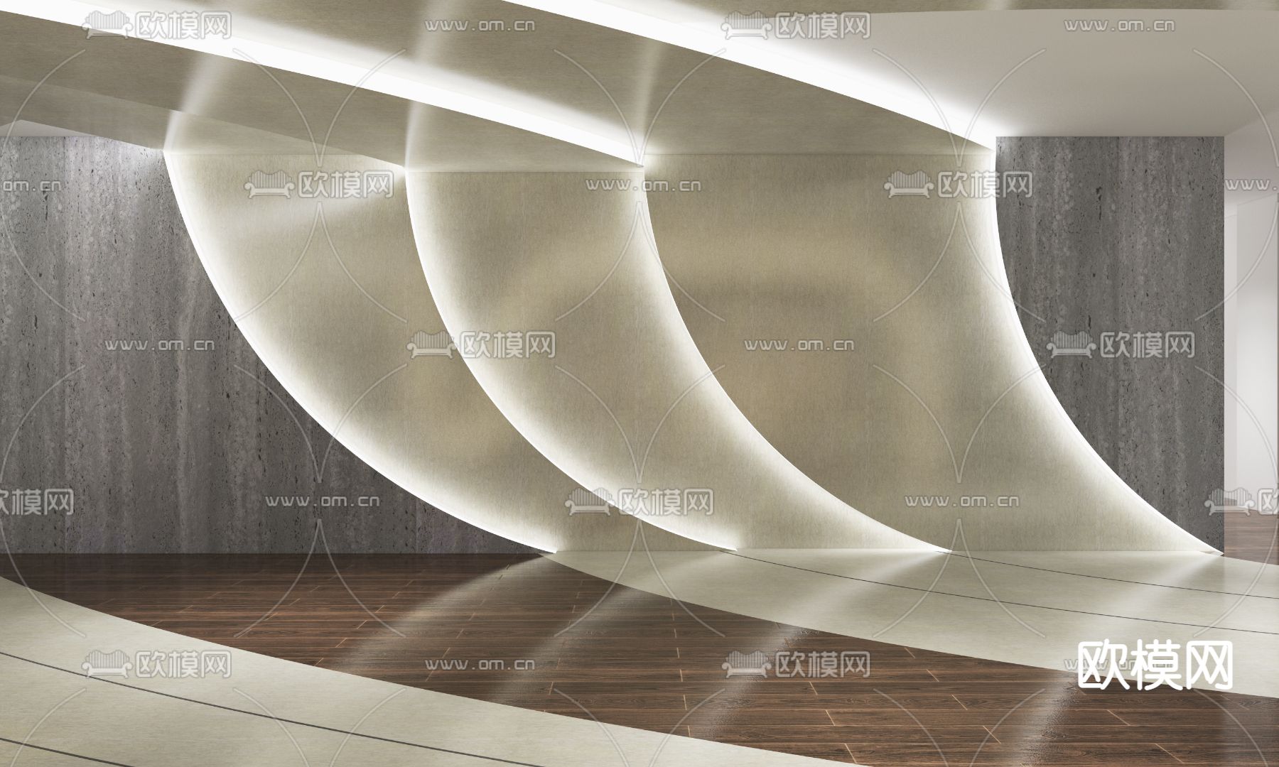 新中式纺织博物馆su模型下载（渲染图4）