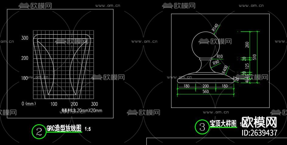 欧式风格生态景观亭CAD图库下载（渲染图3）