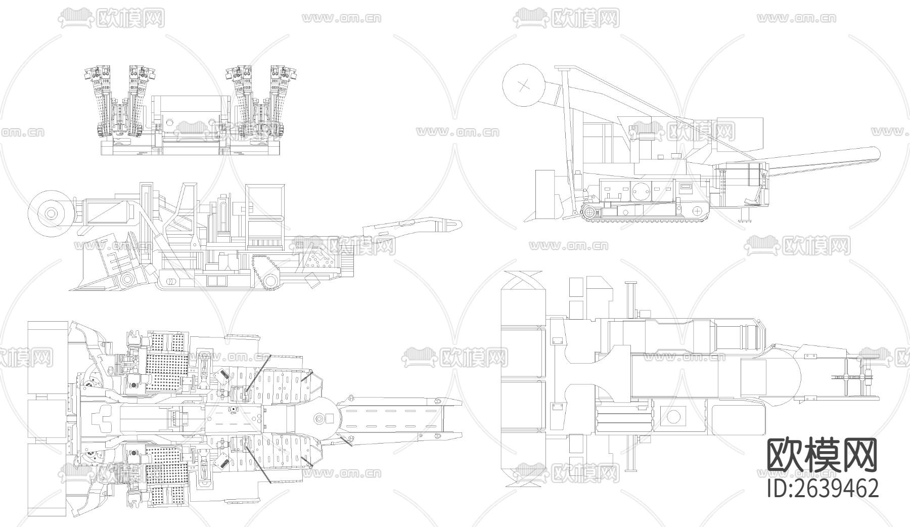 机械运输CAD节点大样下载（渲染图4）