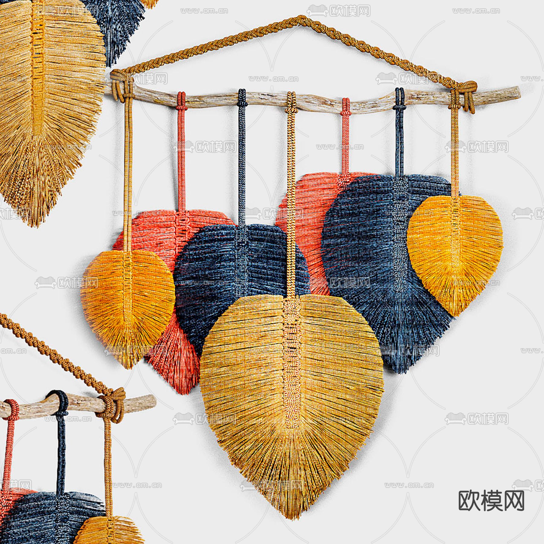 流苏挂饰3d模型下载