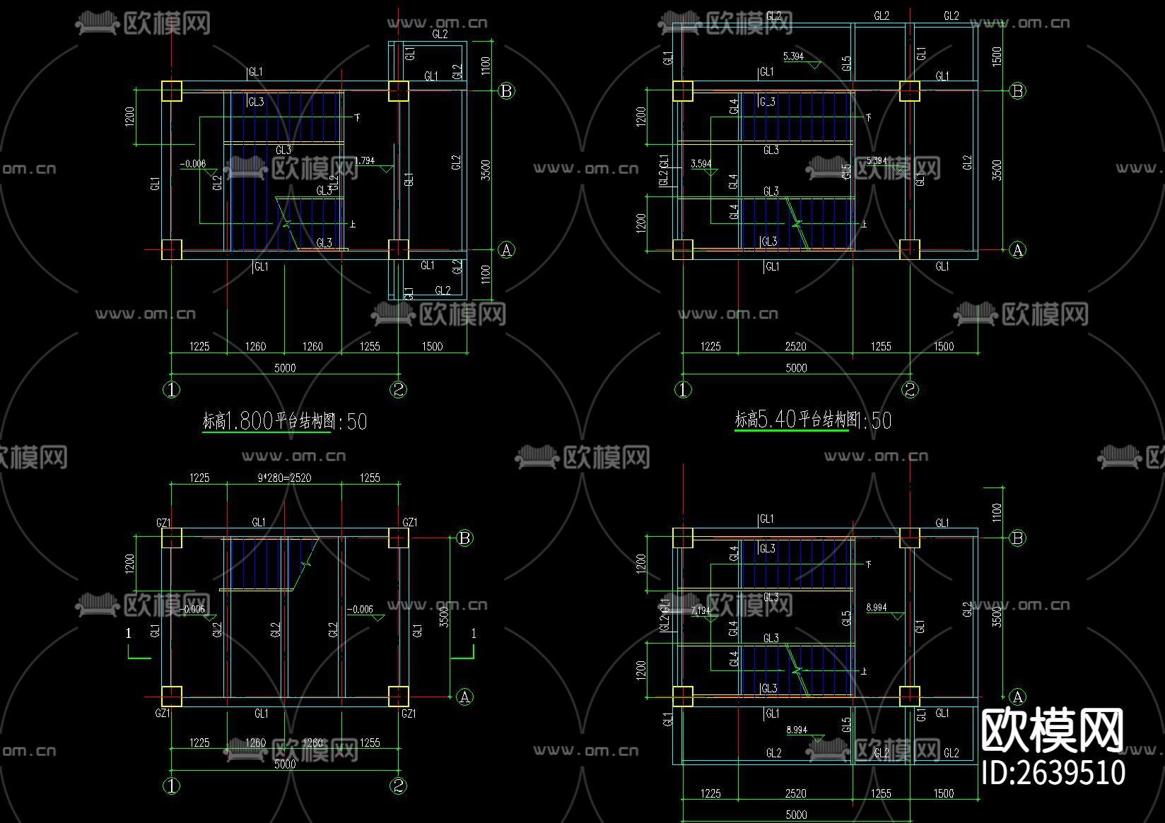 观光塔CAD节点大样下载（渲染图3）
