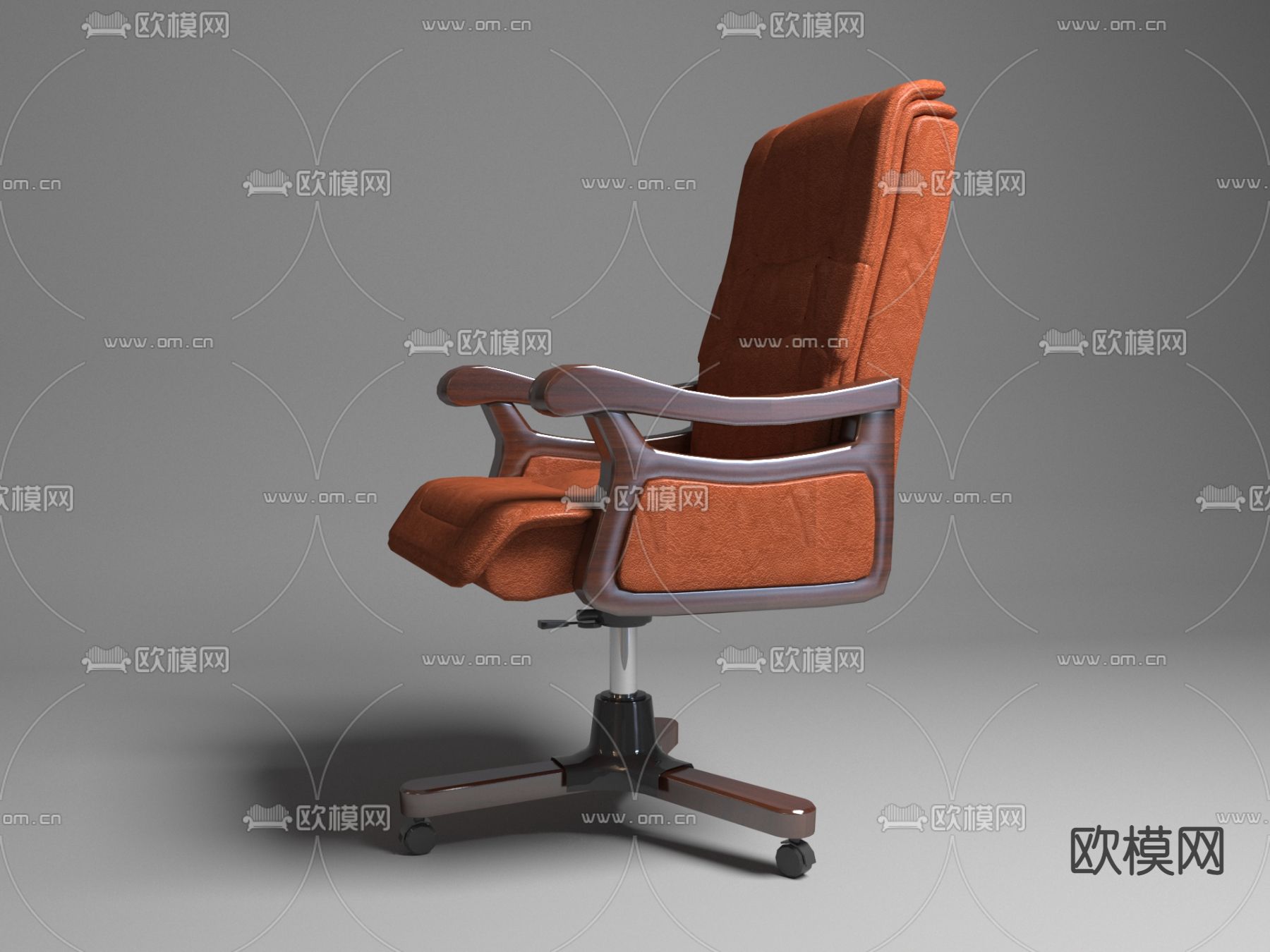办公椅 转椅 经理椅3d模型下载（渲染图3）