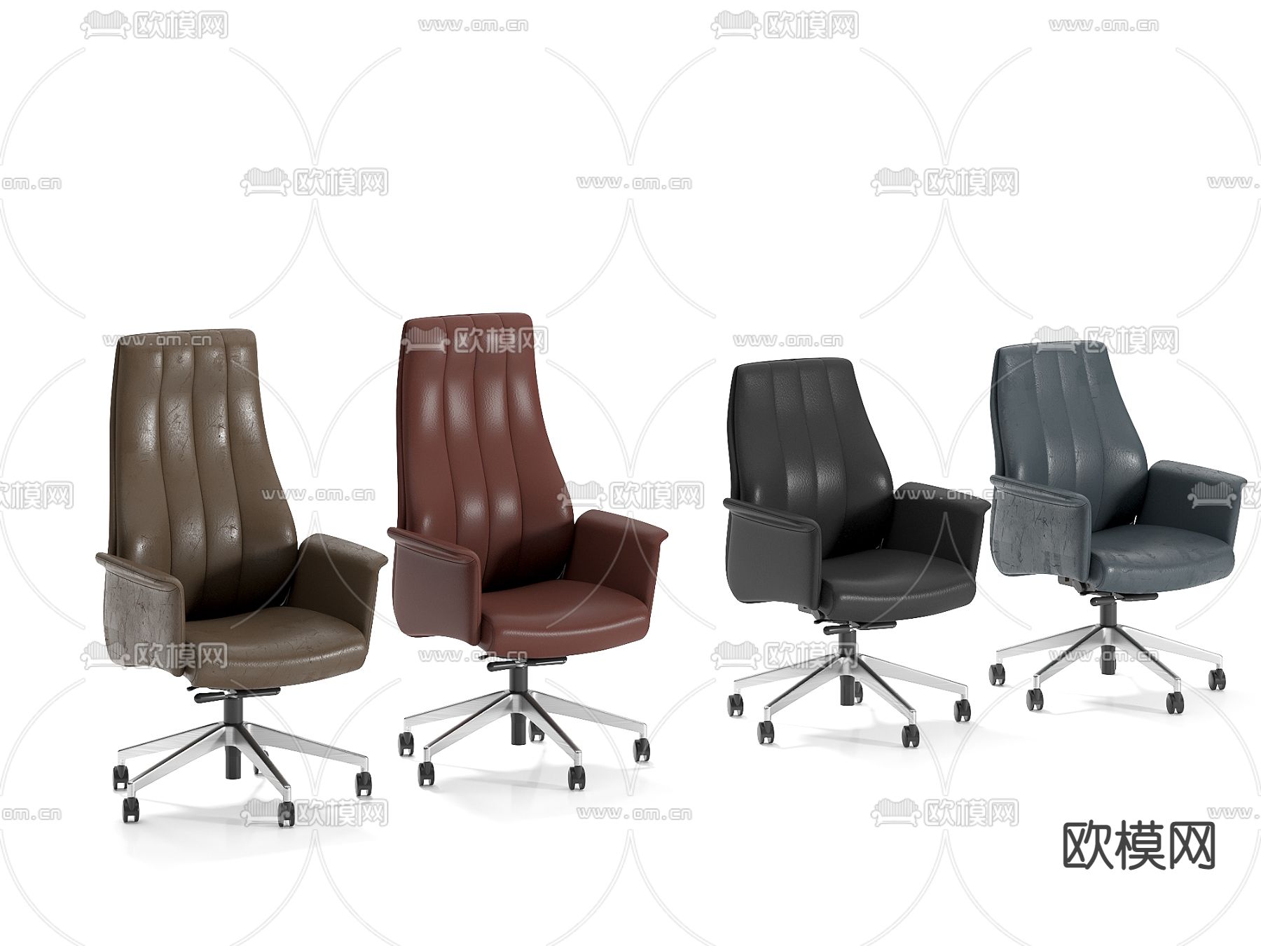 办公椅 大班椅 老板椅3d模型下载