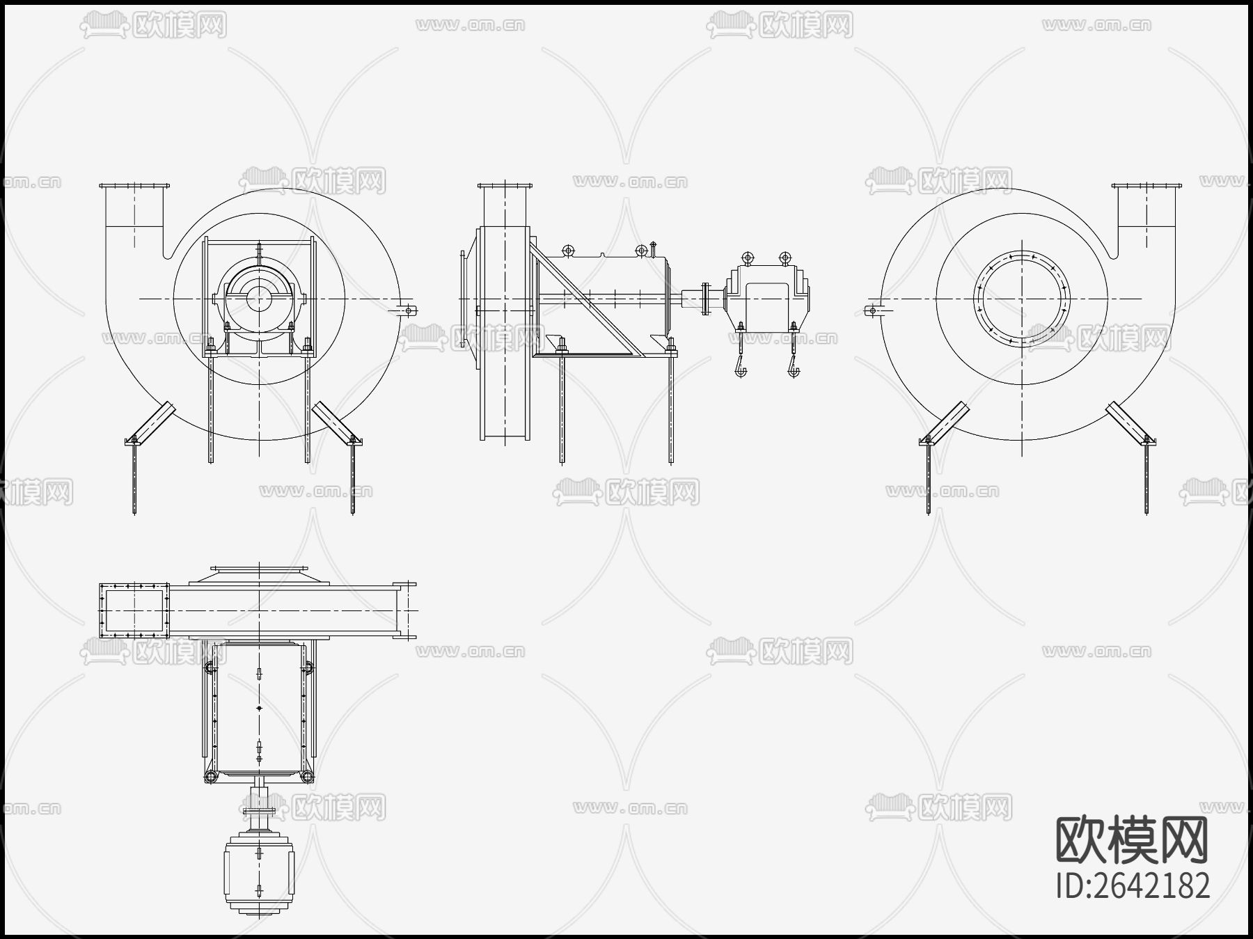 风机节点大样下载（渲染图1）
