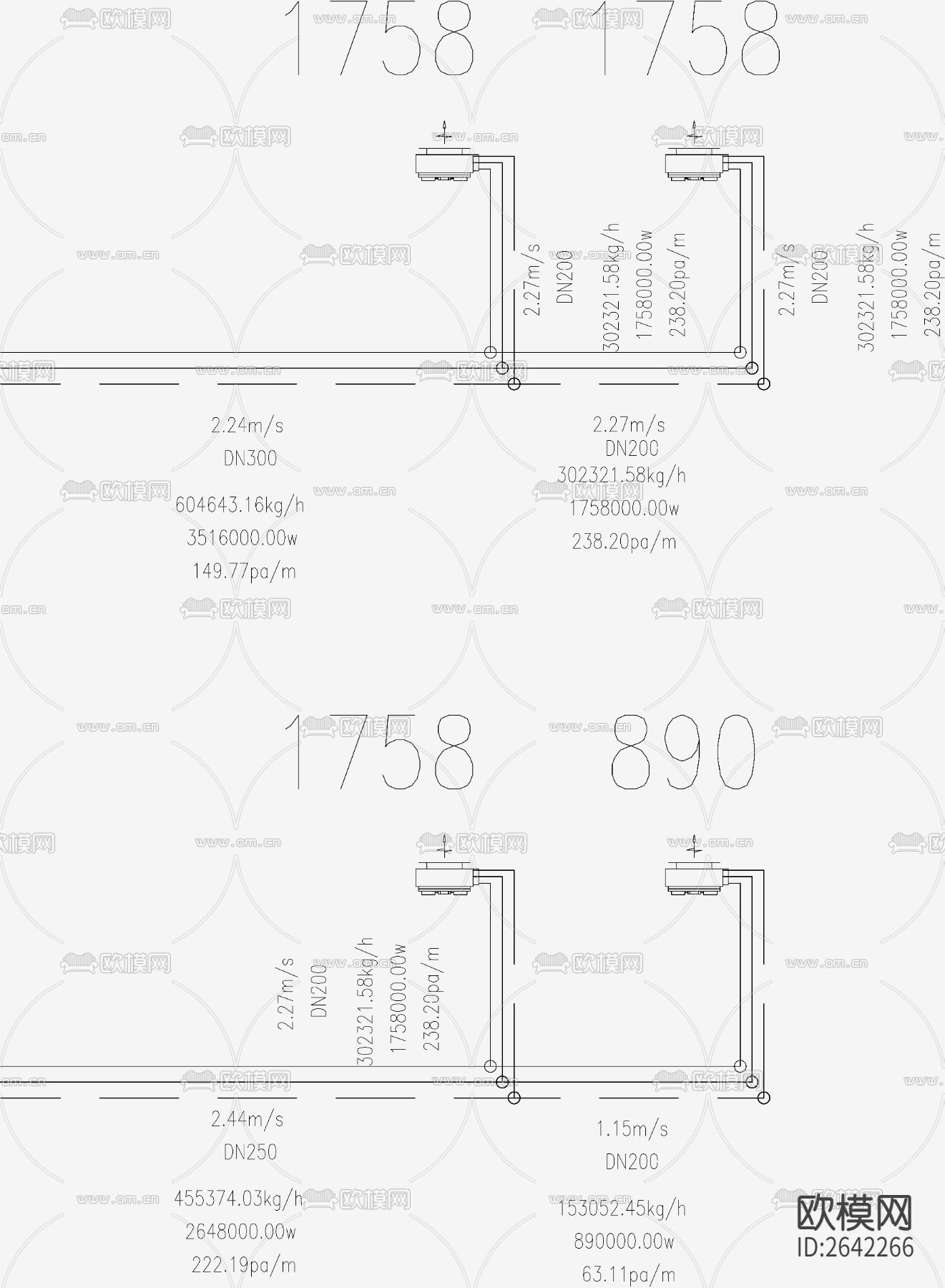 大型场所水冷机CAD施工图下载（渲染图3）