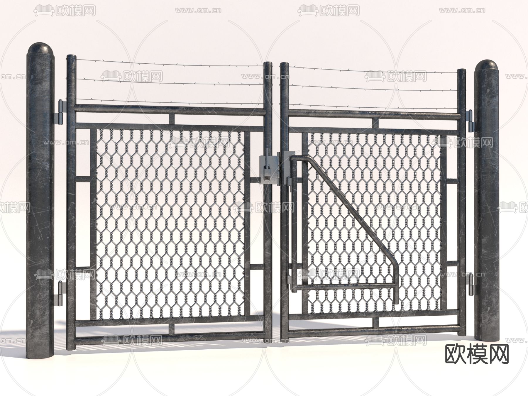 防护门 电击门3d模型下载