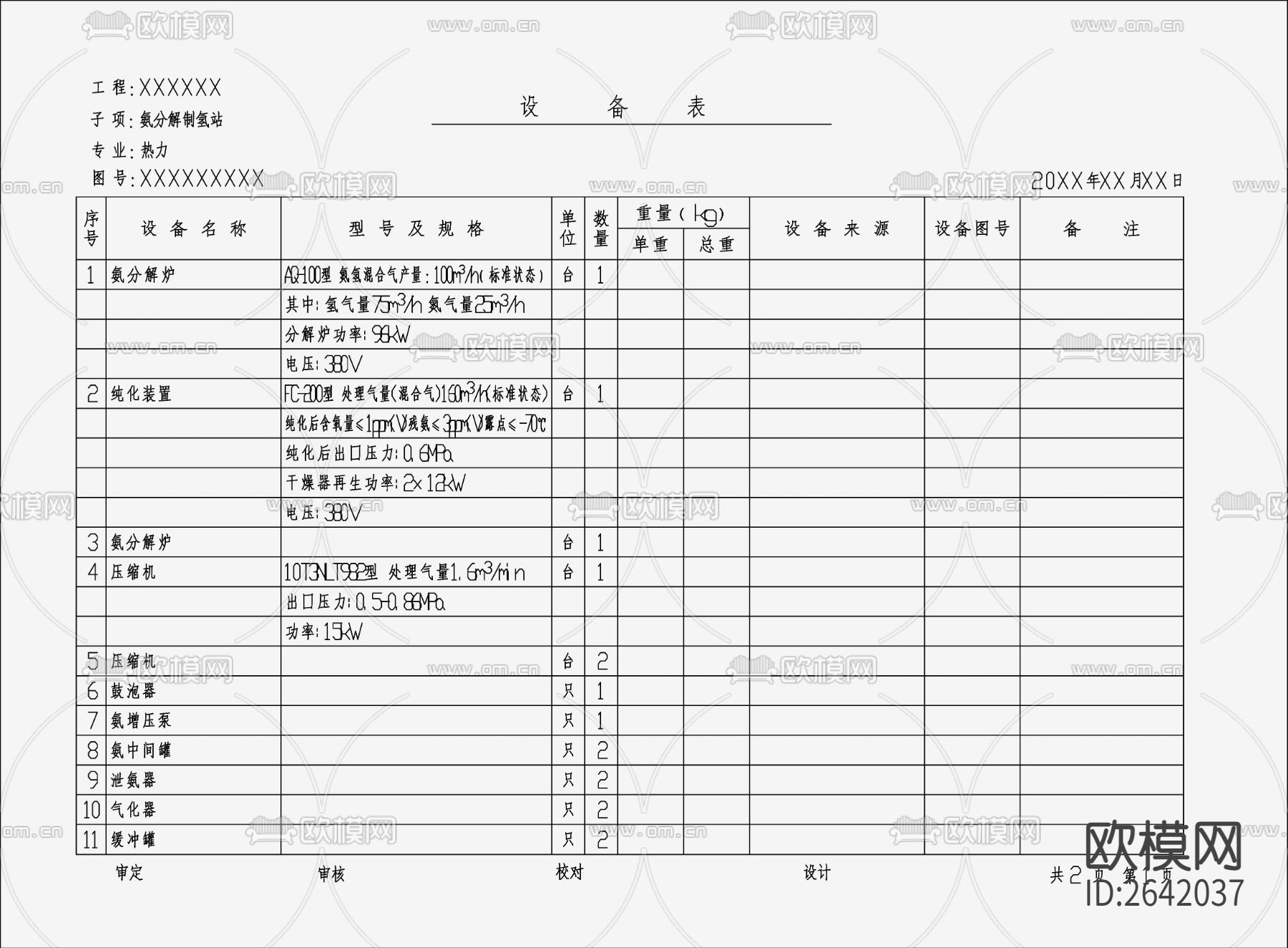 氨分解制氢站热力系统图节点大样下载（渲染图1）