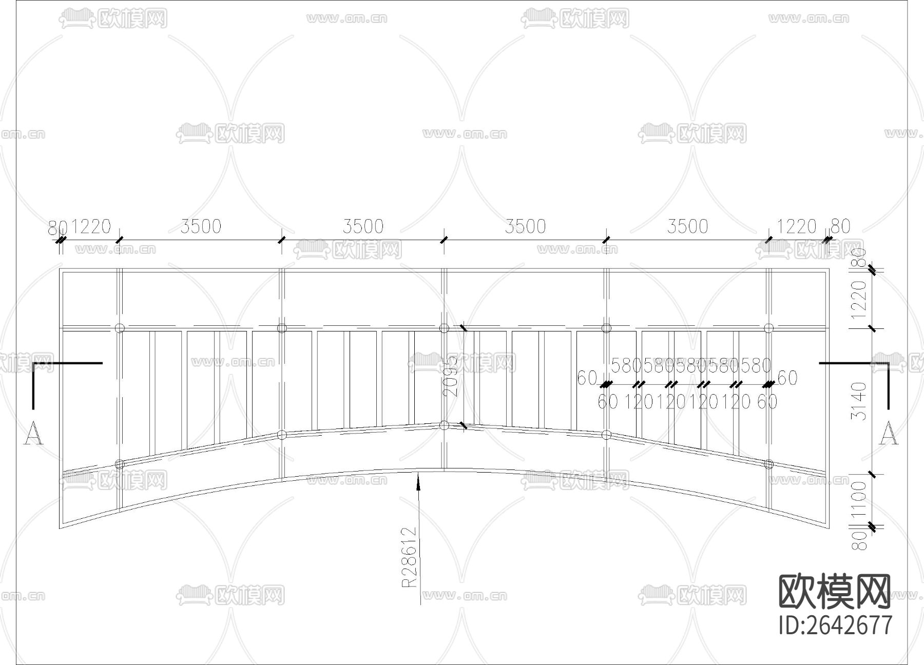 裙房屋顶花架节点大样下载（渲染图1）