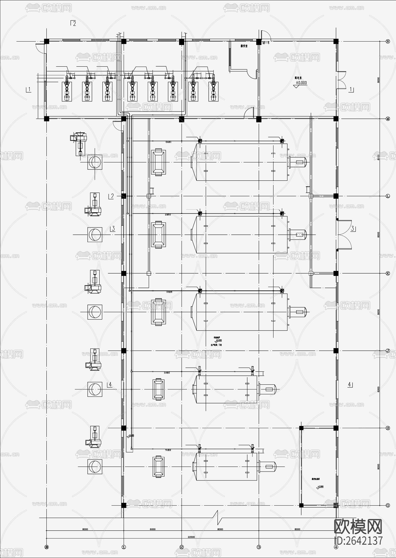 大型燃气导热油炉节点大样下载（渲染图5）