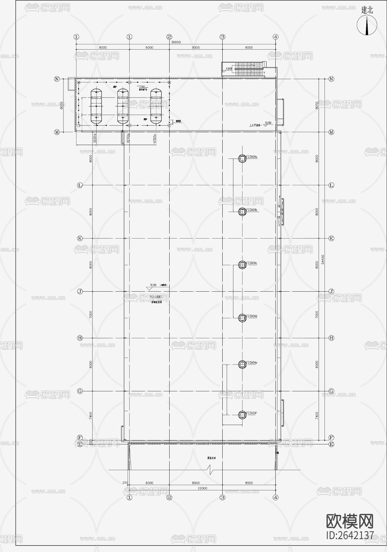 大型燃气导热油炉节点大样下载（渲染图6）