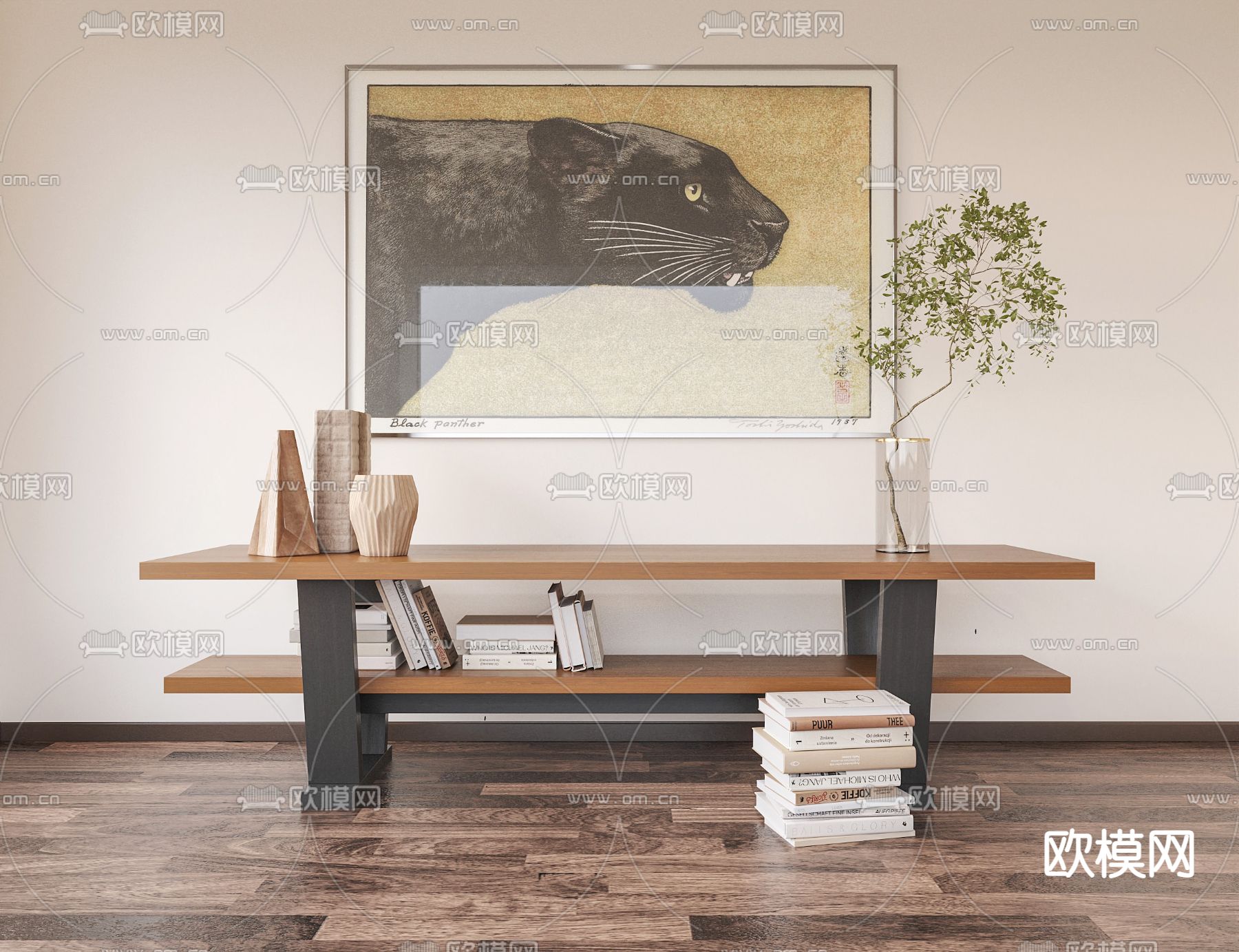 侘寂端景台3d模型下载