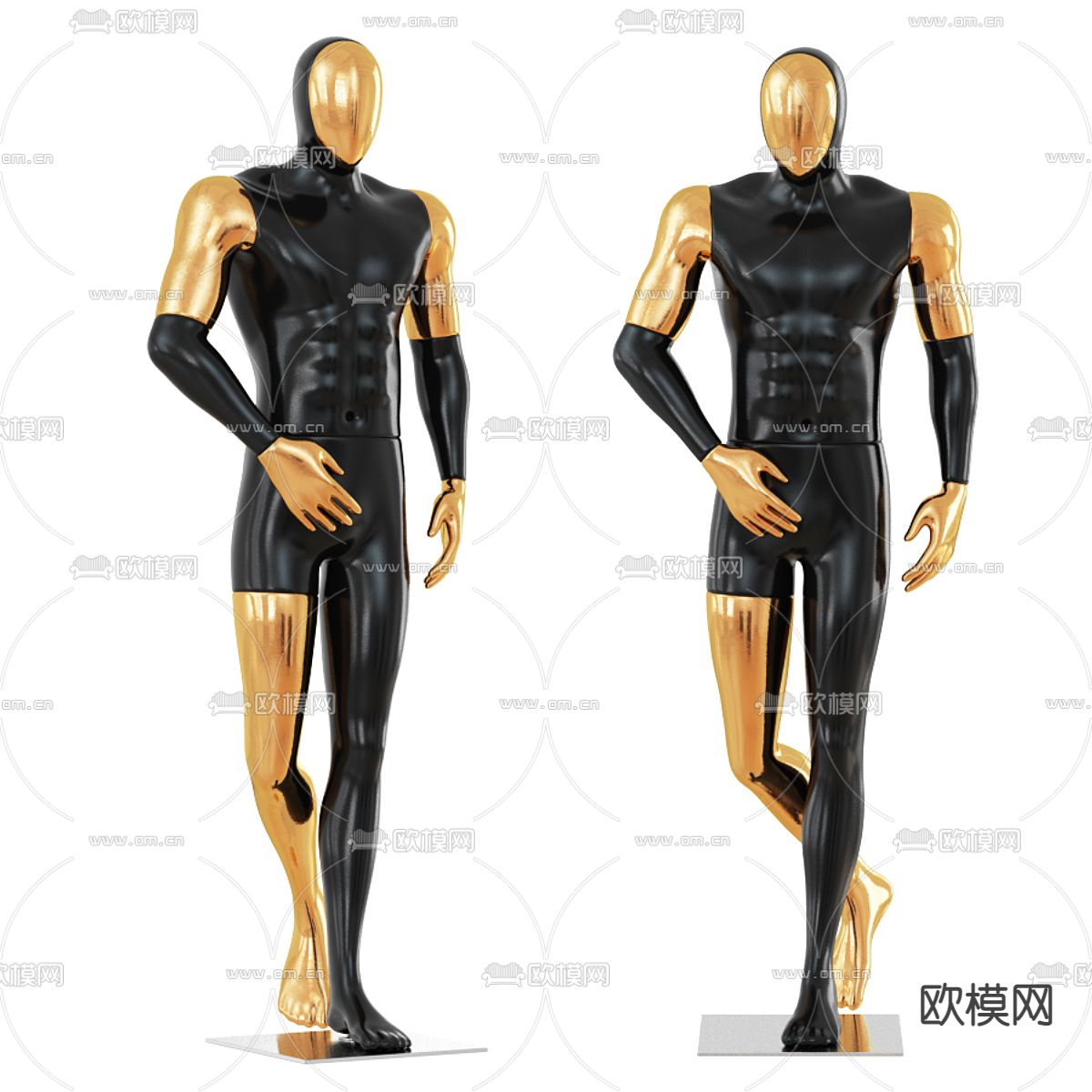 模特 男模3d模型下载