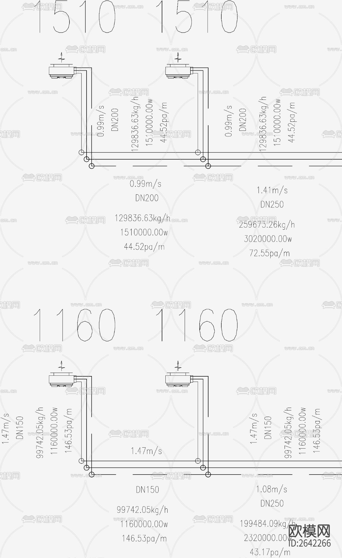 大型场所水冷机CAD施工图下载（渲染图4）