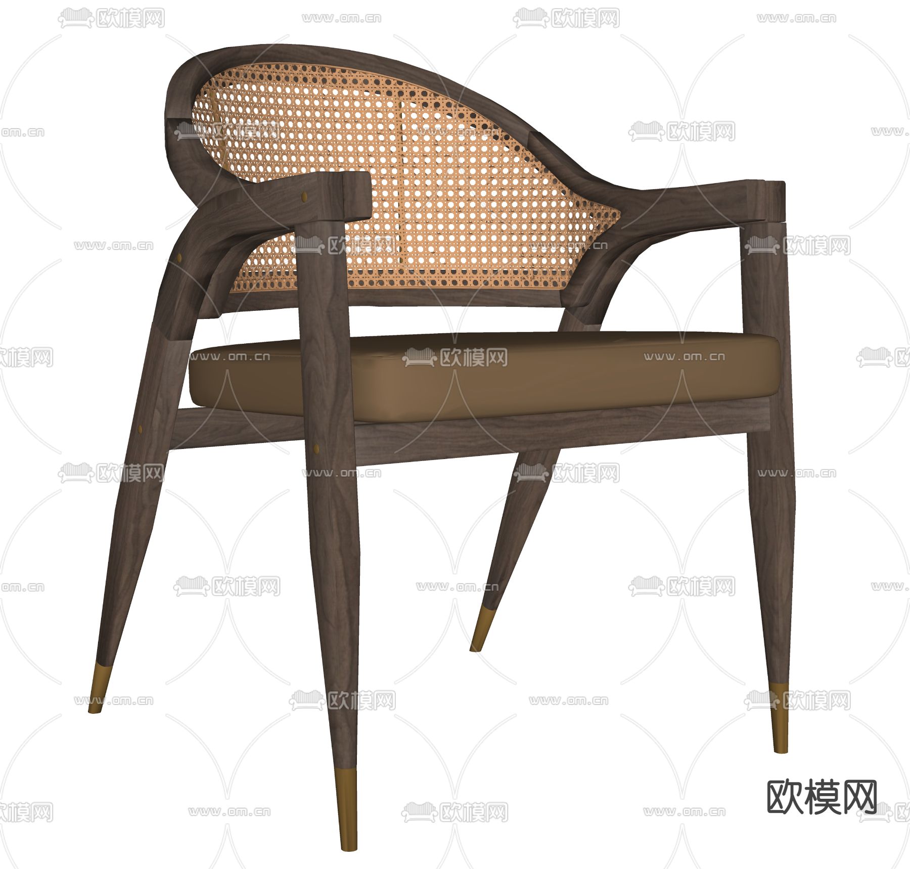 现代餐椅 椅子su模型下载（渲染图2）