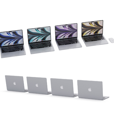  苹果笔记本电脑su模型 