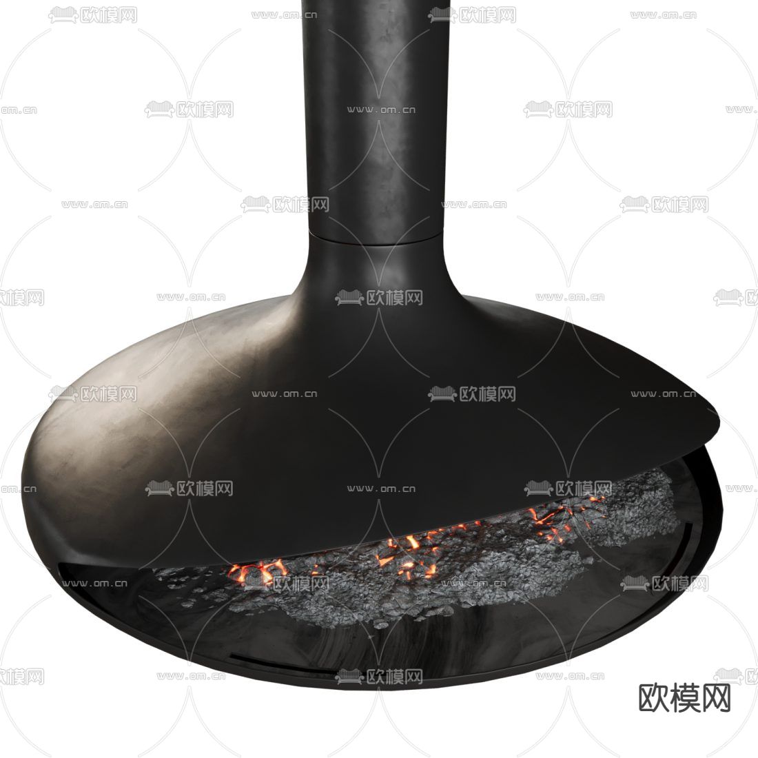 悬挂壁炉 火炉3d模型