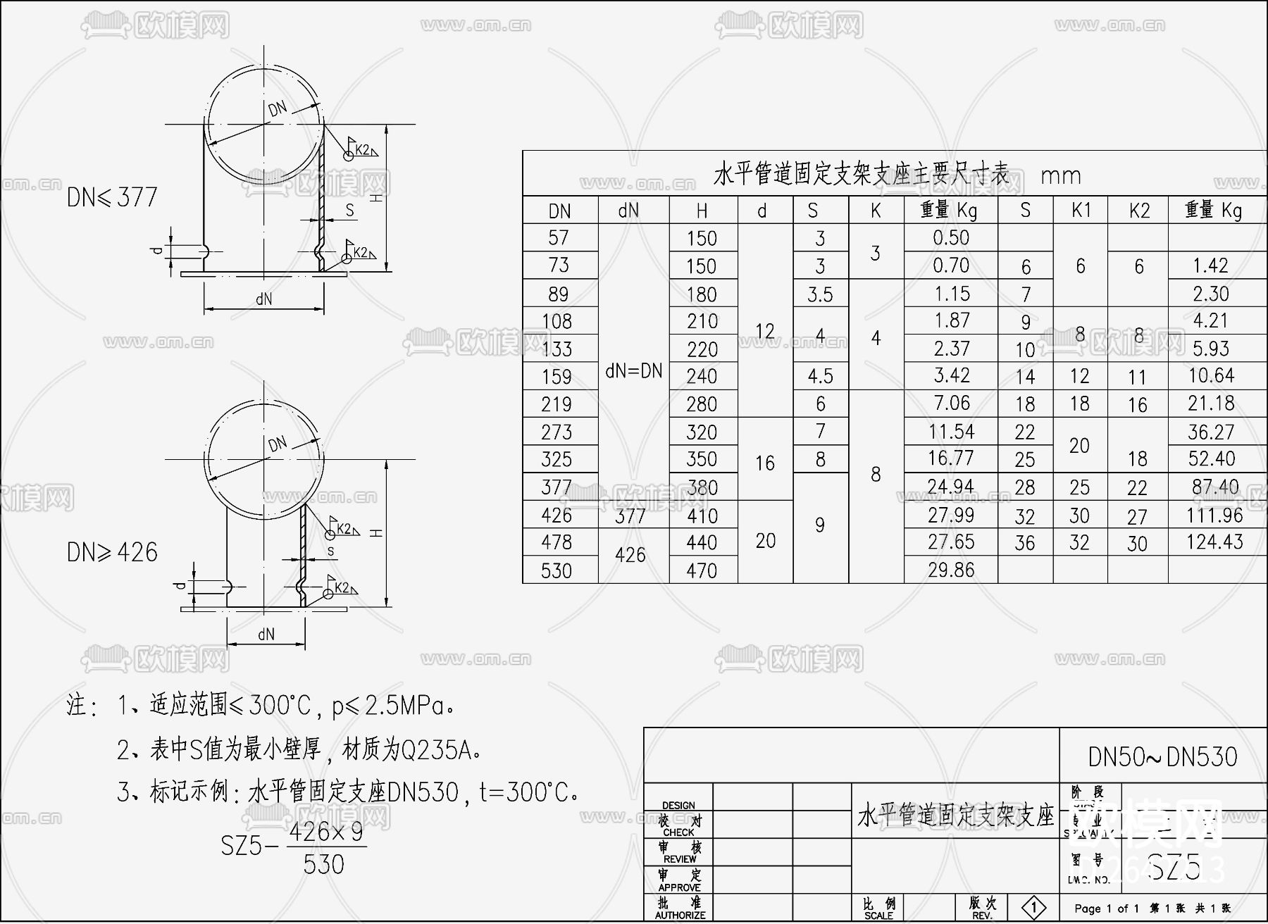 工艺管道支架CAD施工图下载（渲染图9）