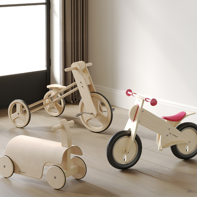  现代儿童玩具车su模型 