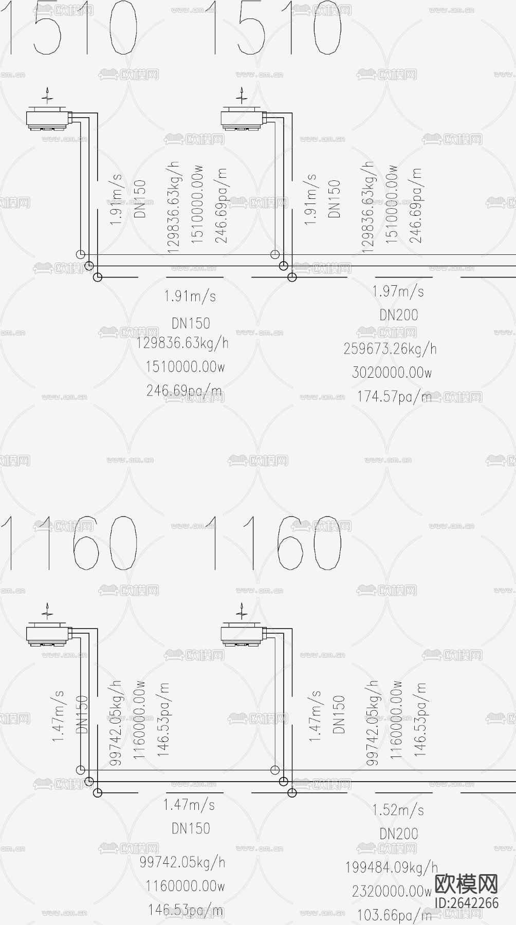 大型场所水冷机CAD施工图下载（渲染图2）