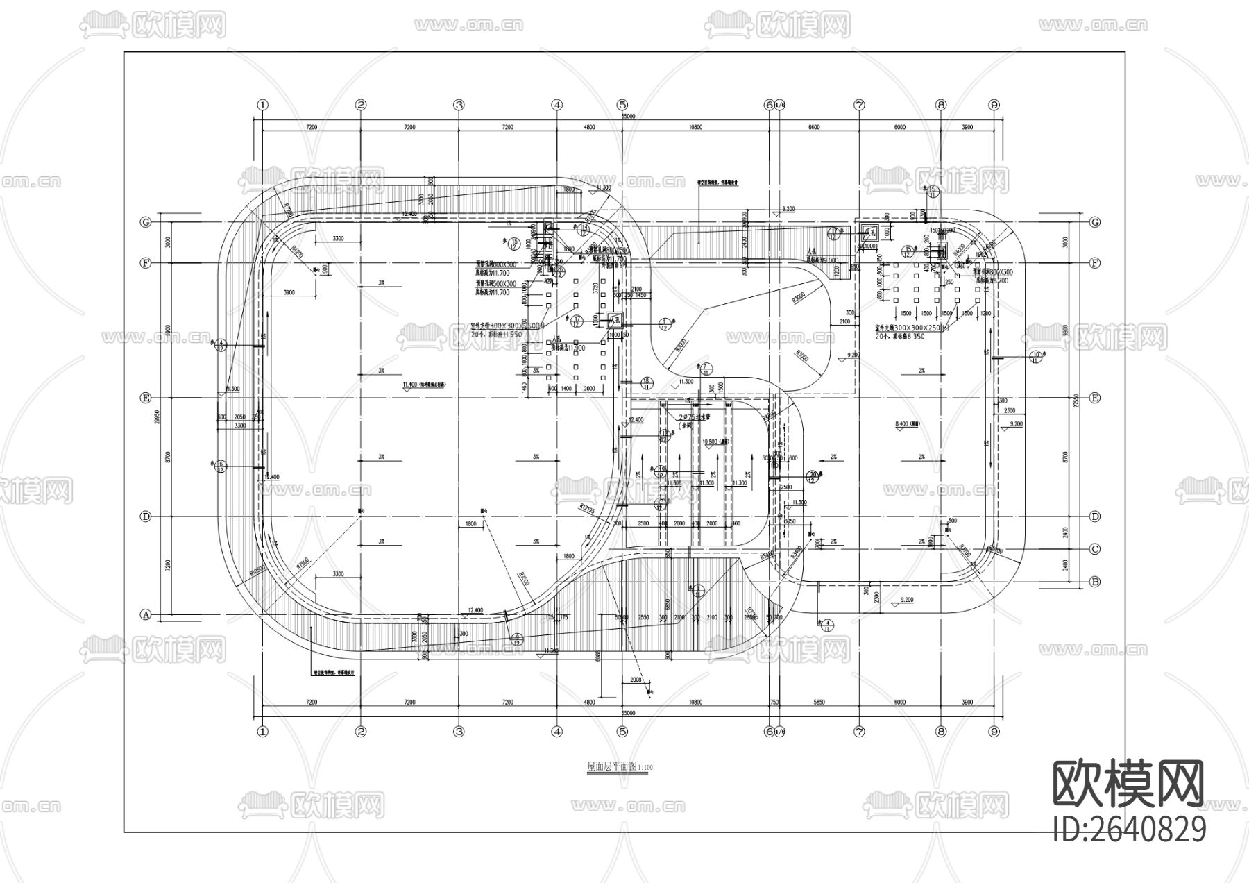电信基地监控中心CAD施工图下载（渲染图4）