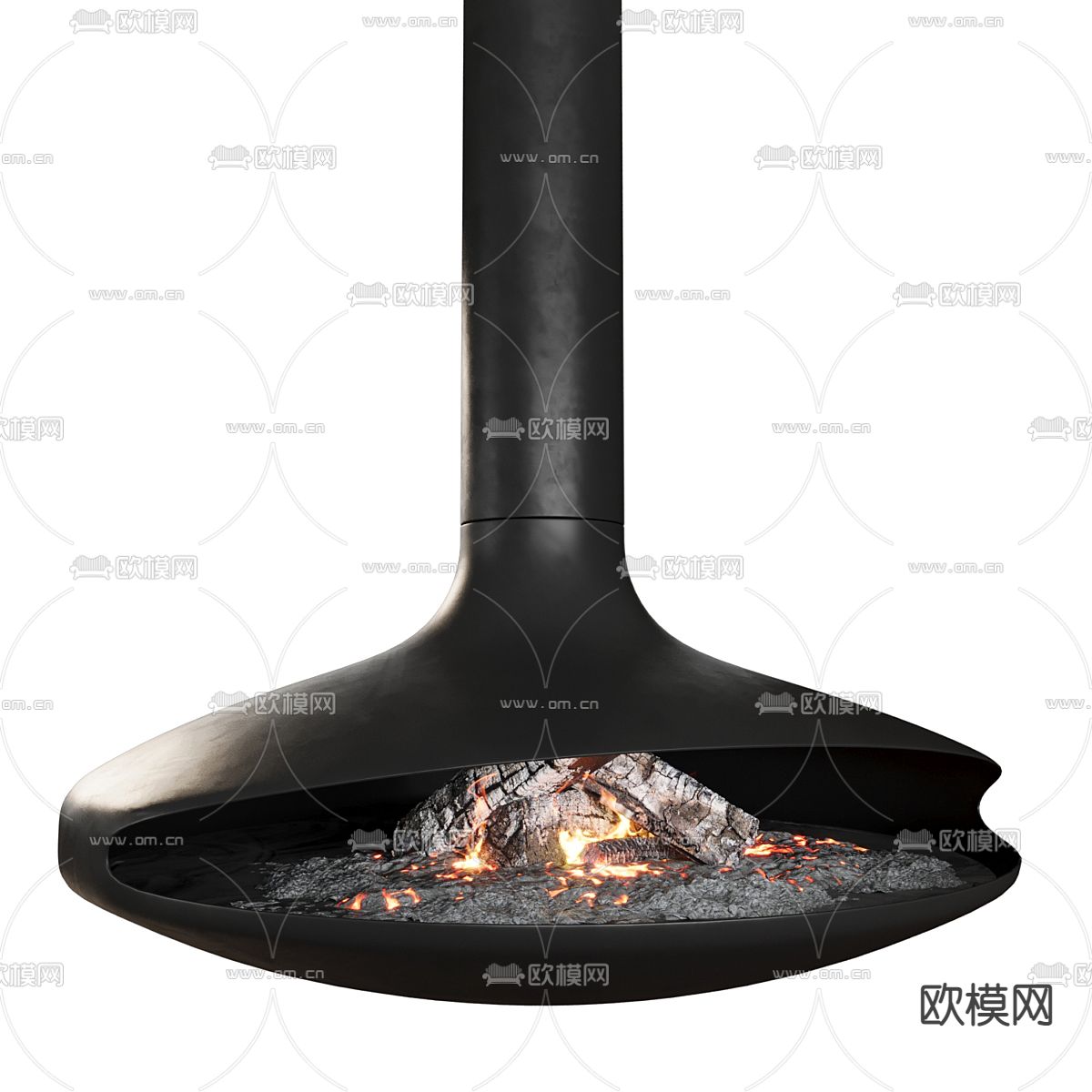 悬挂壁炉 火炉3d模型