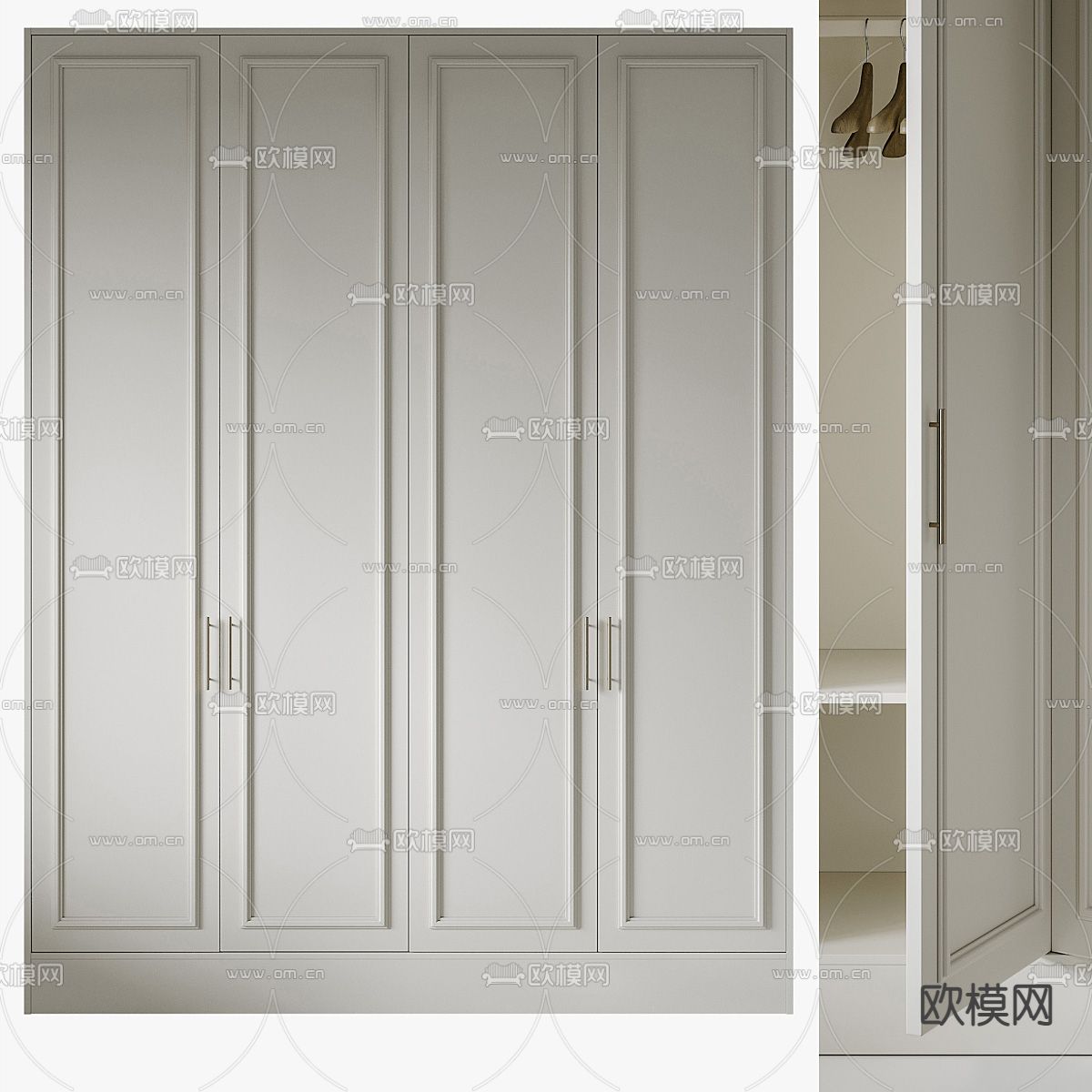 法式衣柜su模型