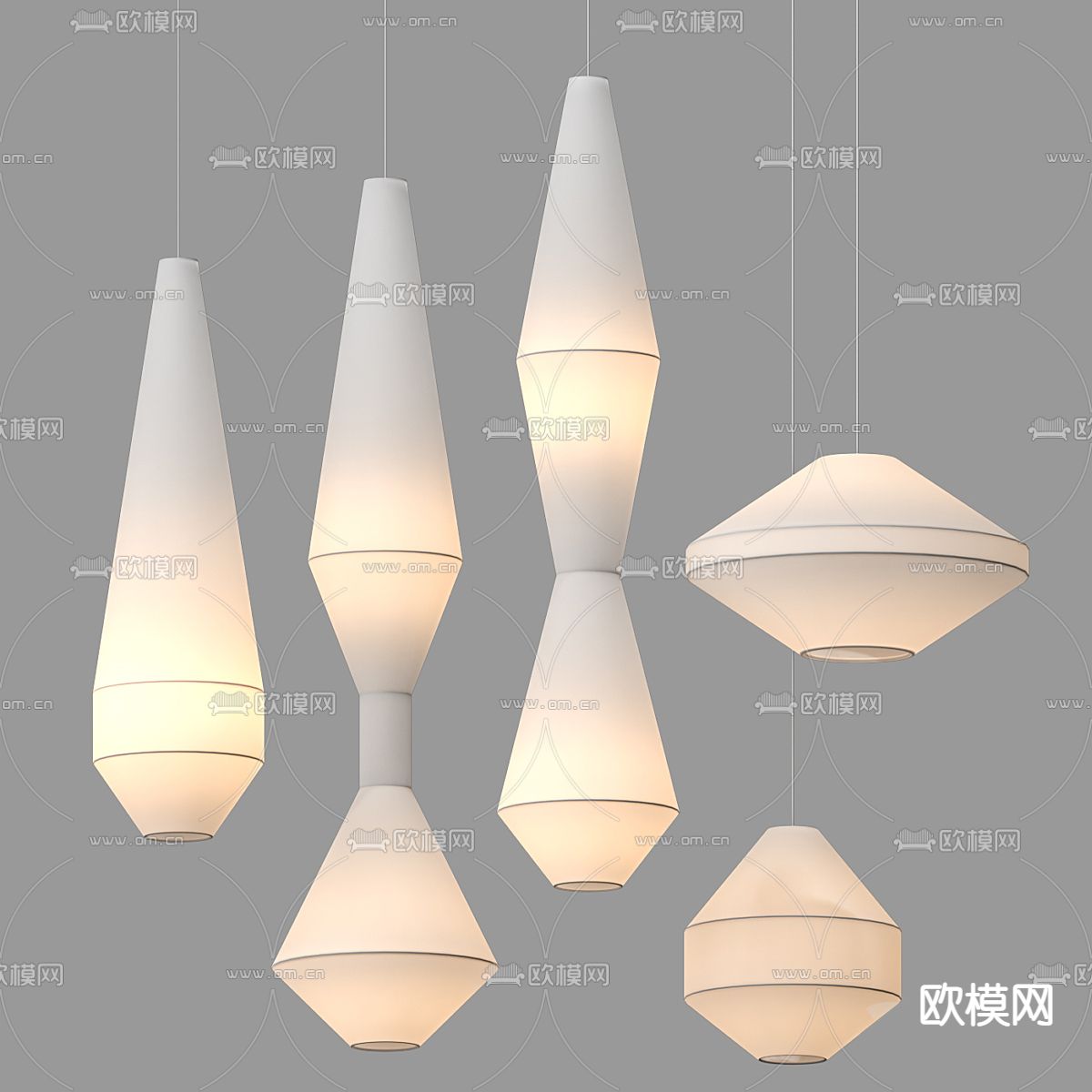 北欧吊灯3d模型下载