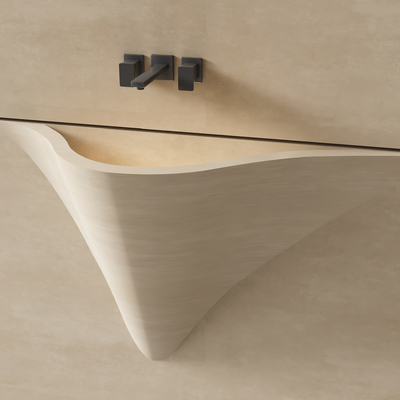  现代洗手池su模型 