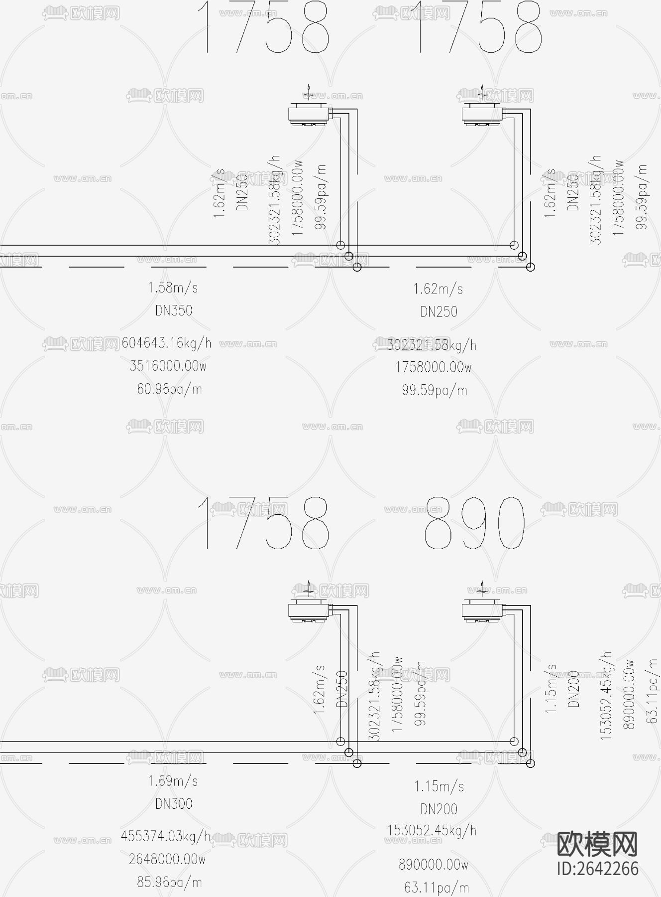大型场所水冷机CAD施工图下载（渲染图1）