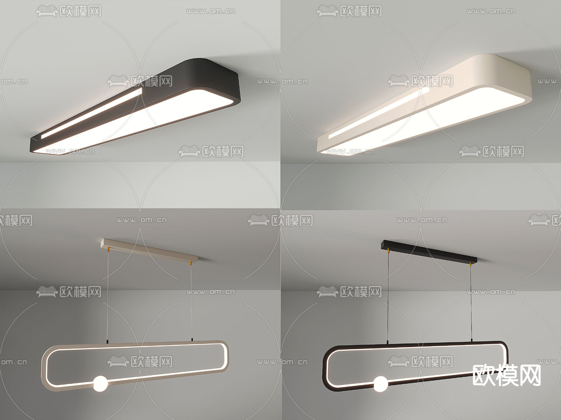 吸顶灯 卧室灯3d模型