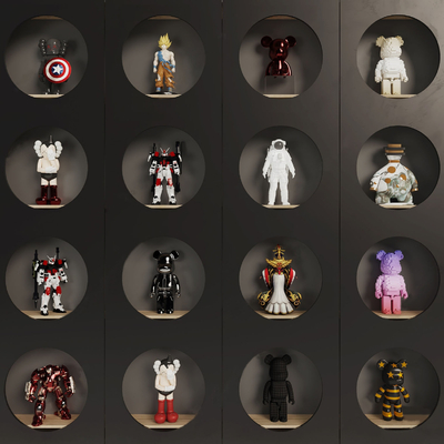  暴力熊 高达 潮玩 手办su模型 