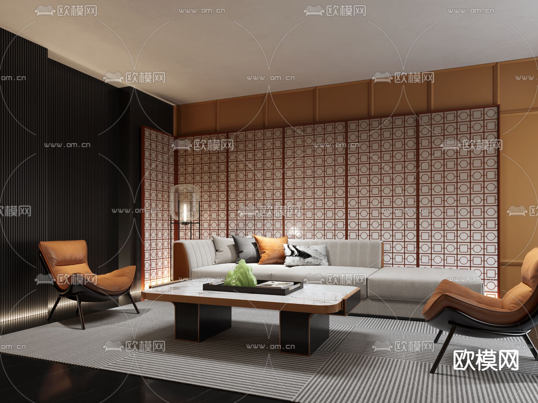 酒店会客室3d模型下载