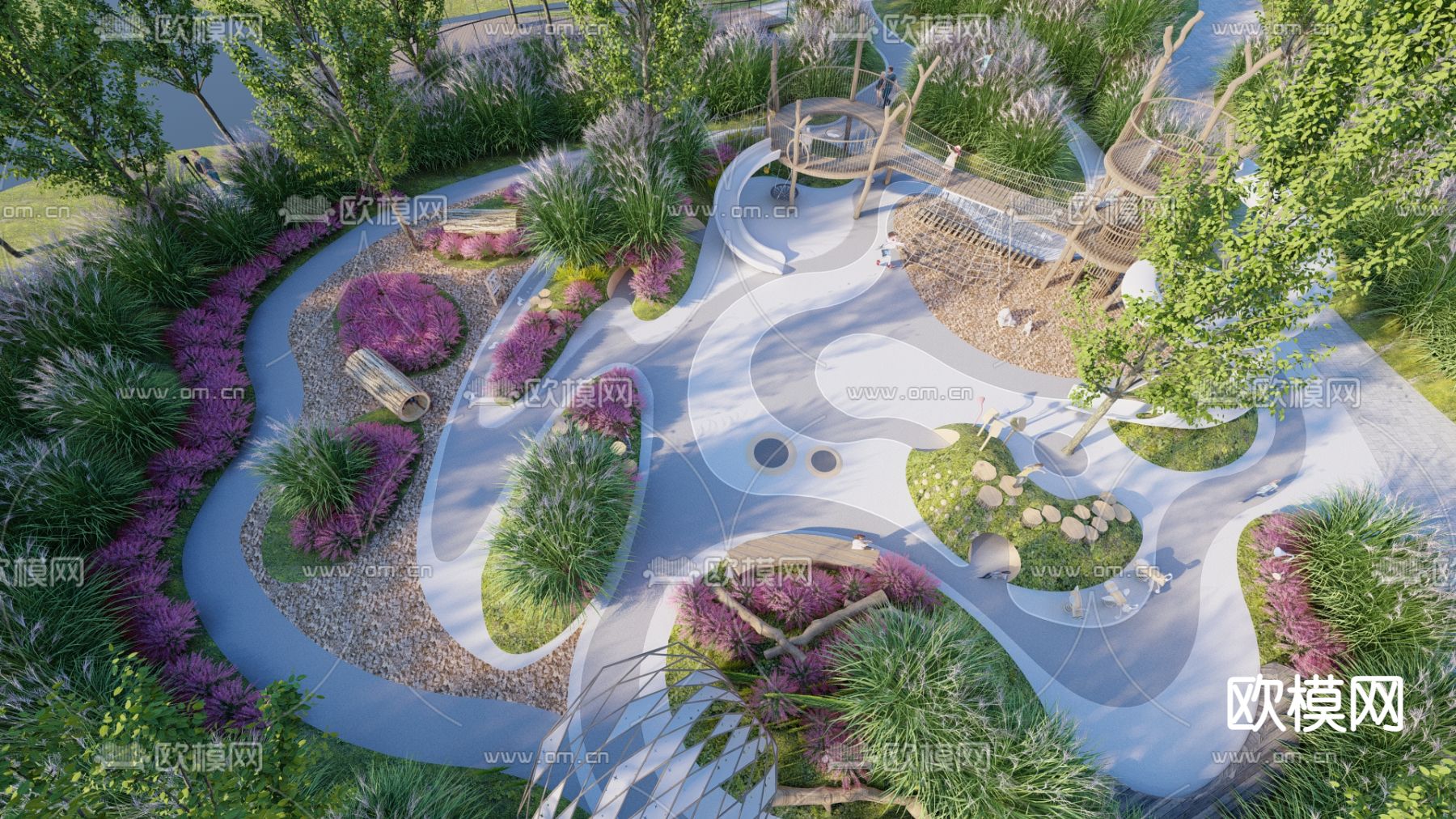 植物科普园su模型