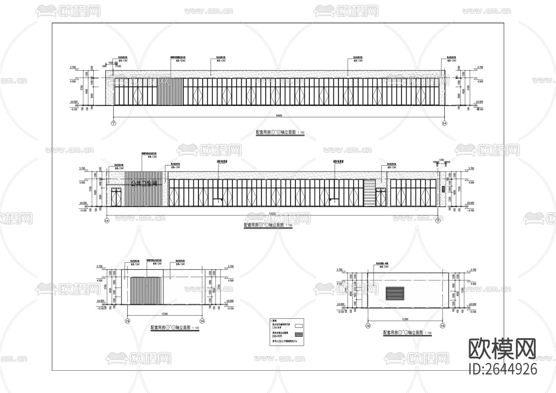水土片区停车楼CAD施工图下载（渲染图6）